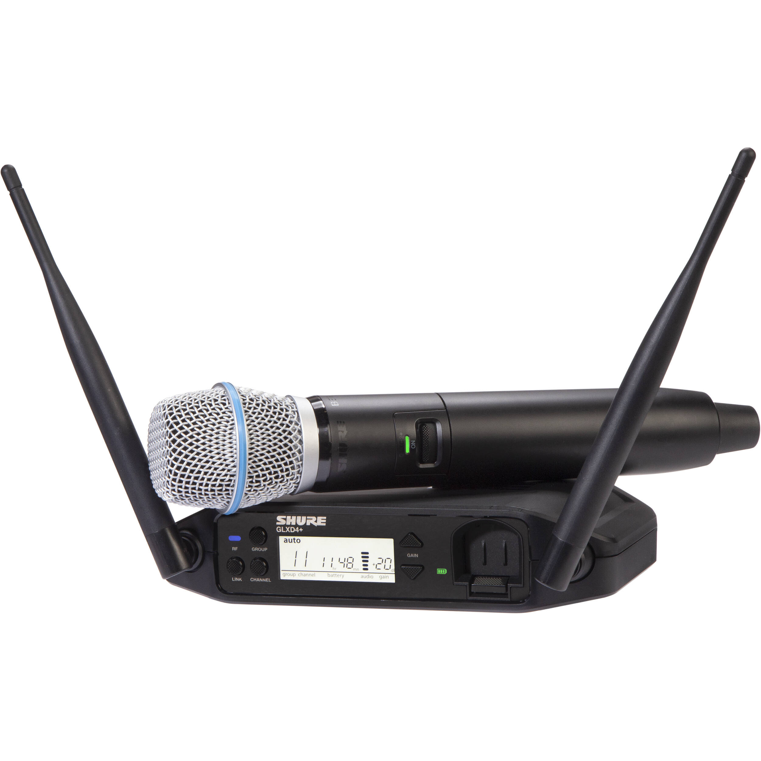 Shure GLXD24+ Dual-Band Wireless Vocal System with BETA 87A Microphone
