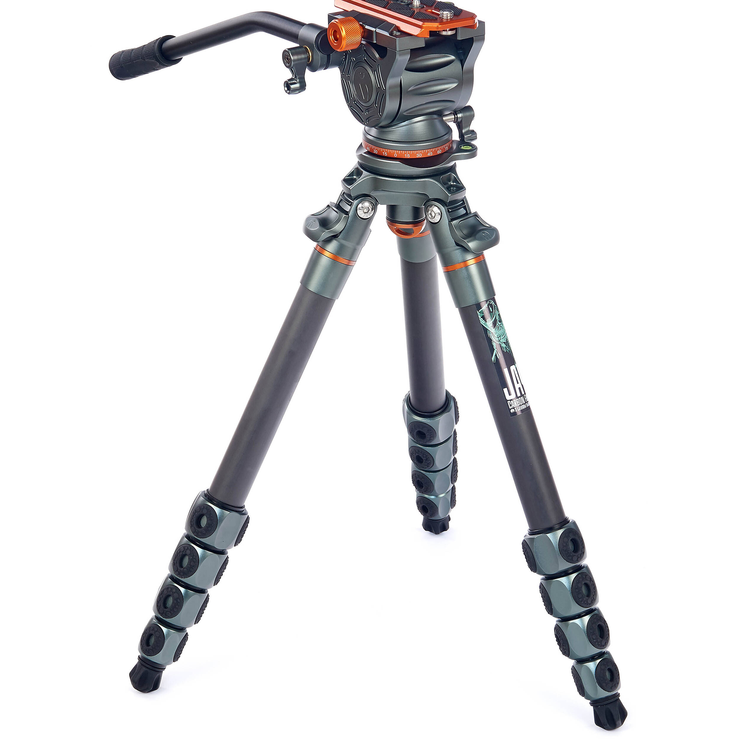 3 Legged Thing Legends Jay Carbon Fibre Tripod with Quick Leveling Base and AirHed Cine-V Fluid Head