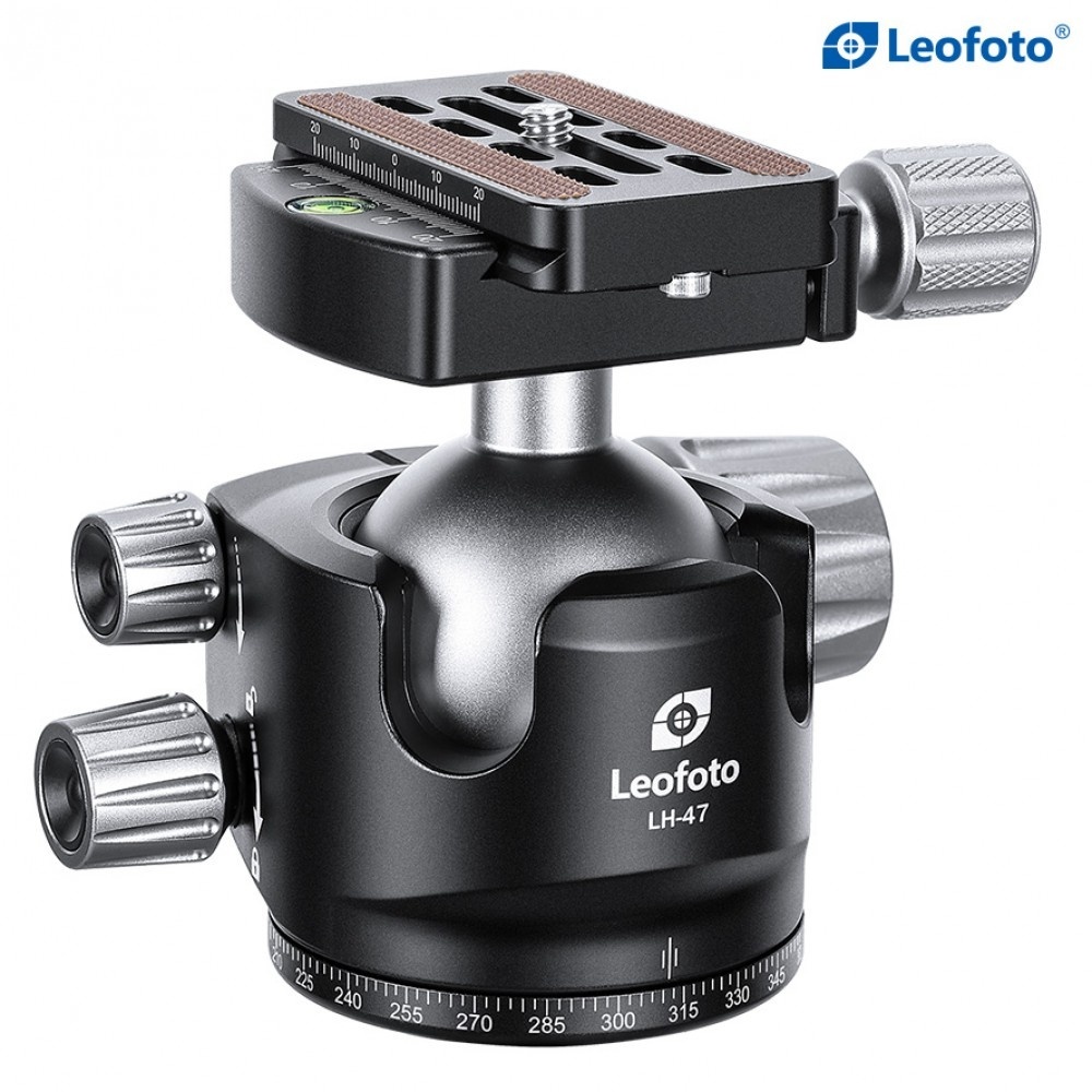 Leofoto LH-55LR+NP-60 Low Profile Ball Head with QR Clamp