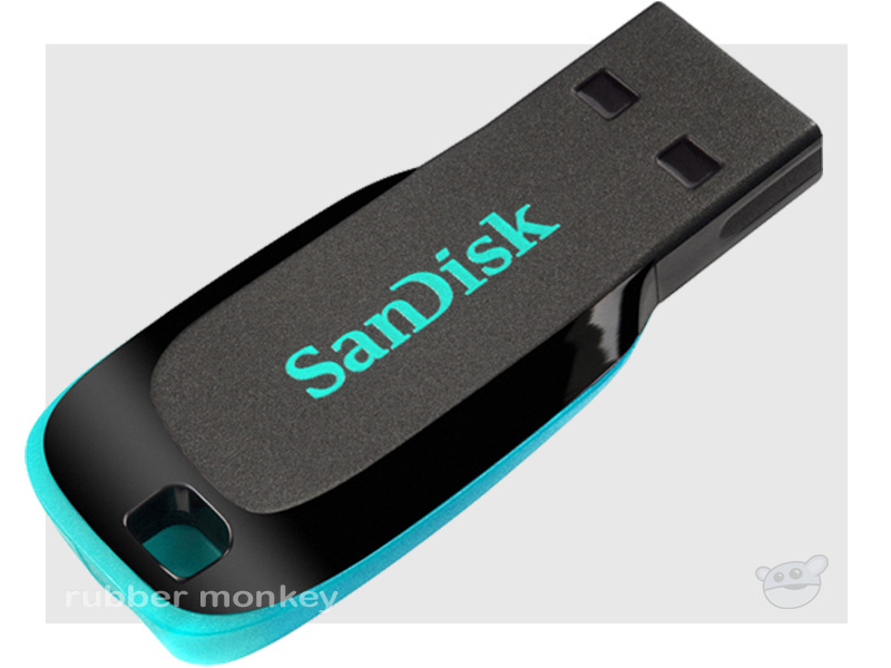 SanDisk Cruzer Blade USB Flash Drive 8GB - Blue