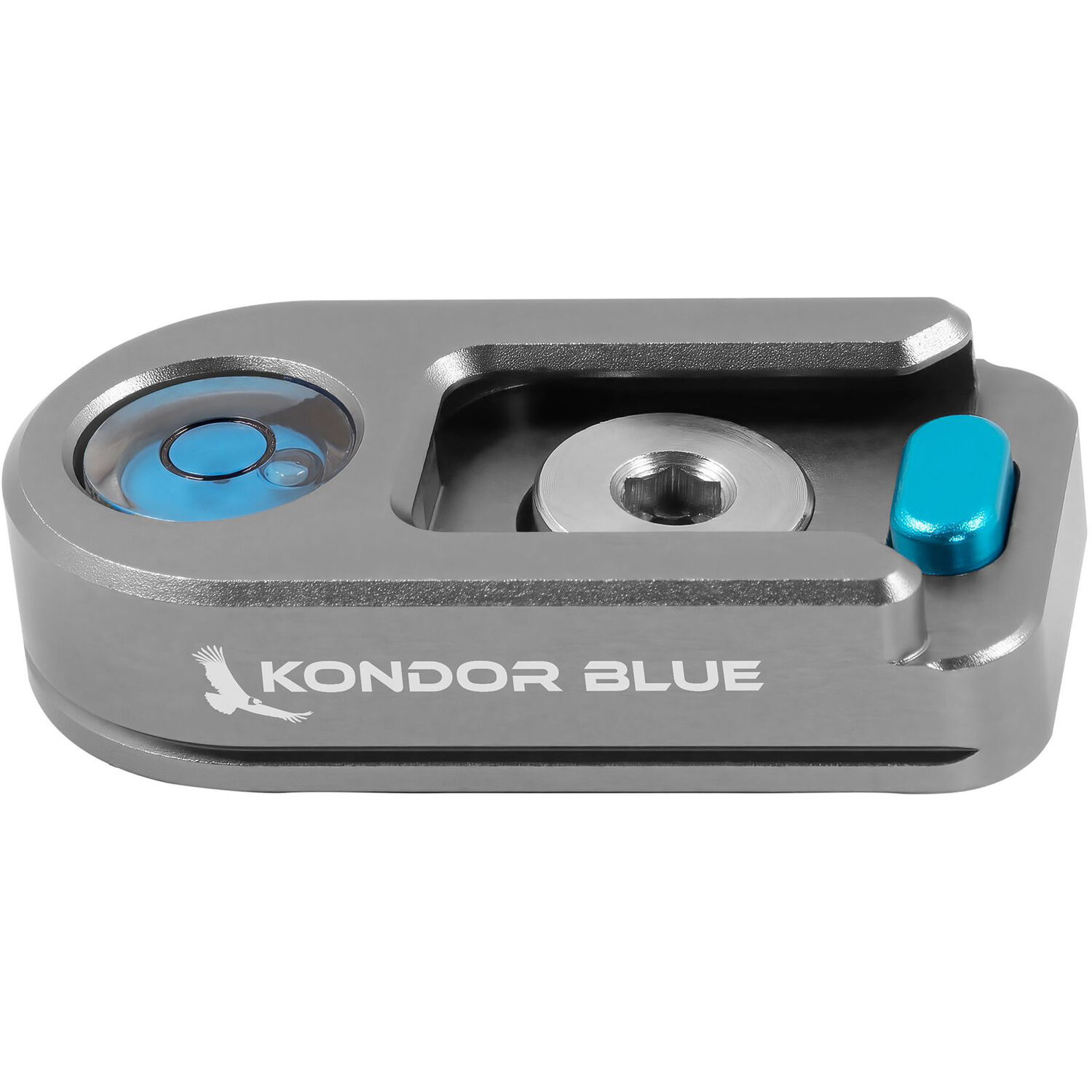 Kondor Blue Bubble Level Cold Shoe with Safety Release (Space Grey)
