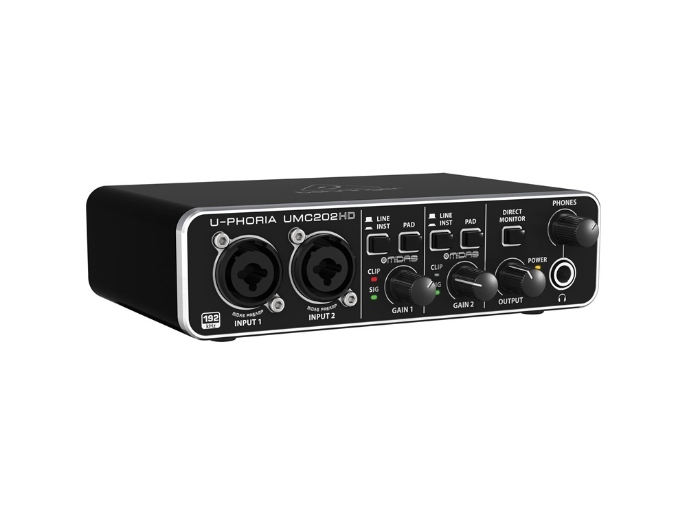 Behringer U-PHORIA UMC202HD - USB 2.0 Audio Interface - Open Box