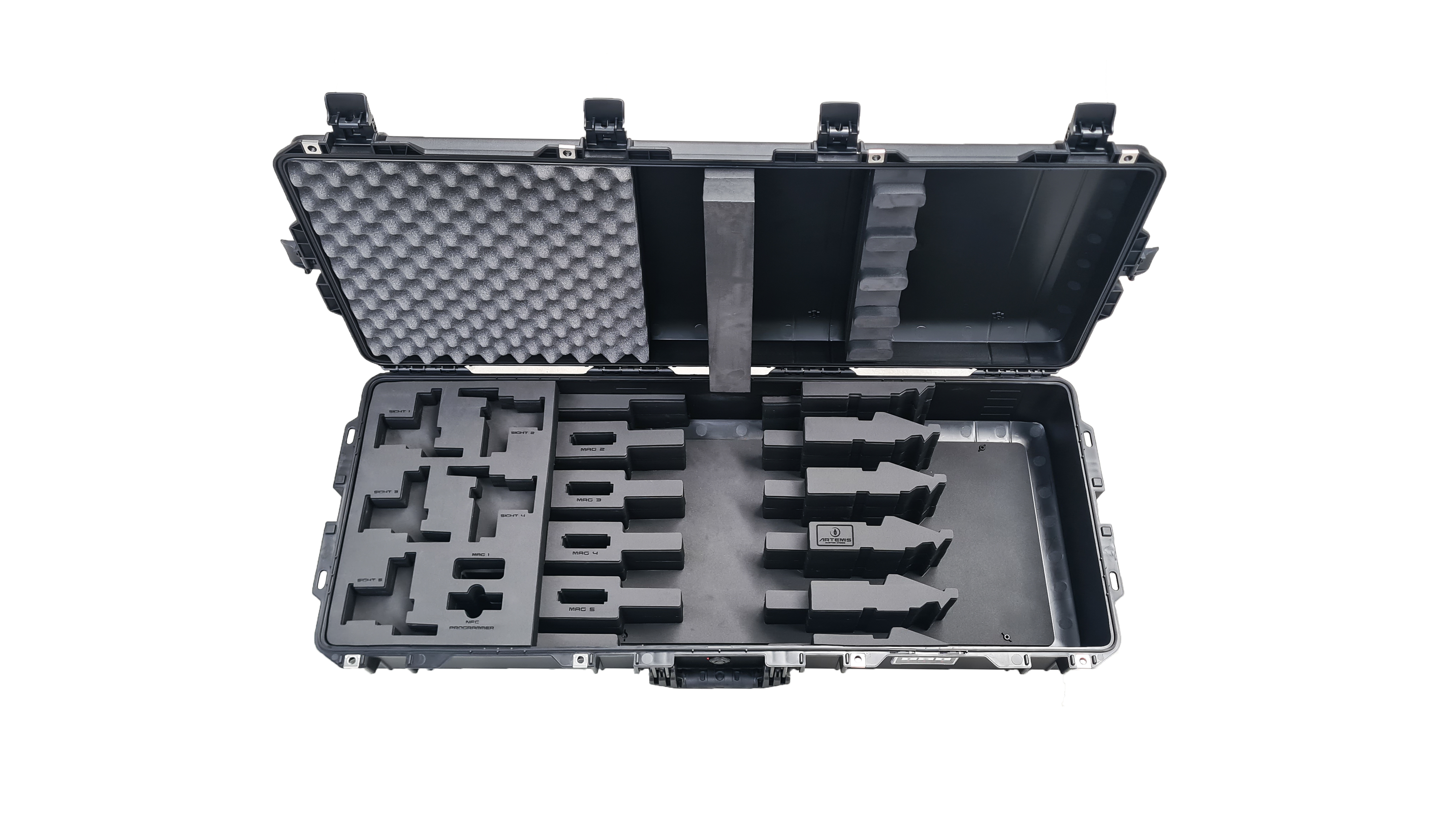 Artemis Custom Foam Insert For 5 XM4 Rifles (Fits Pelican 1745 Air Hard Case)