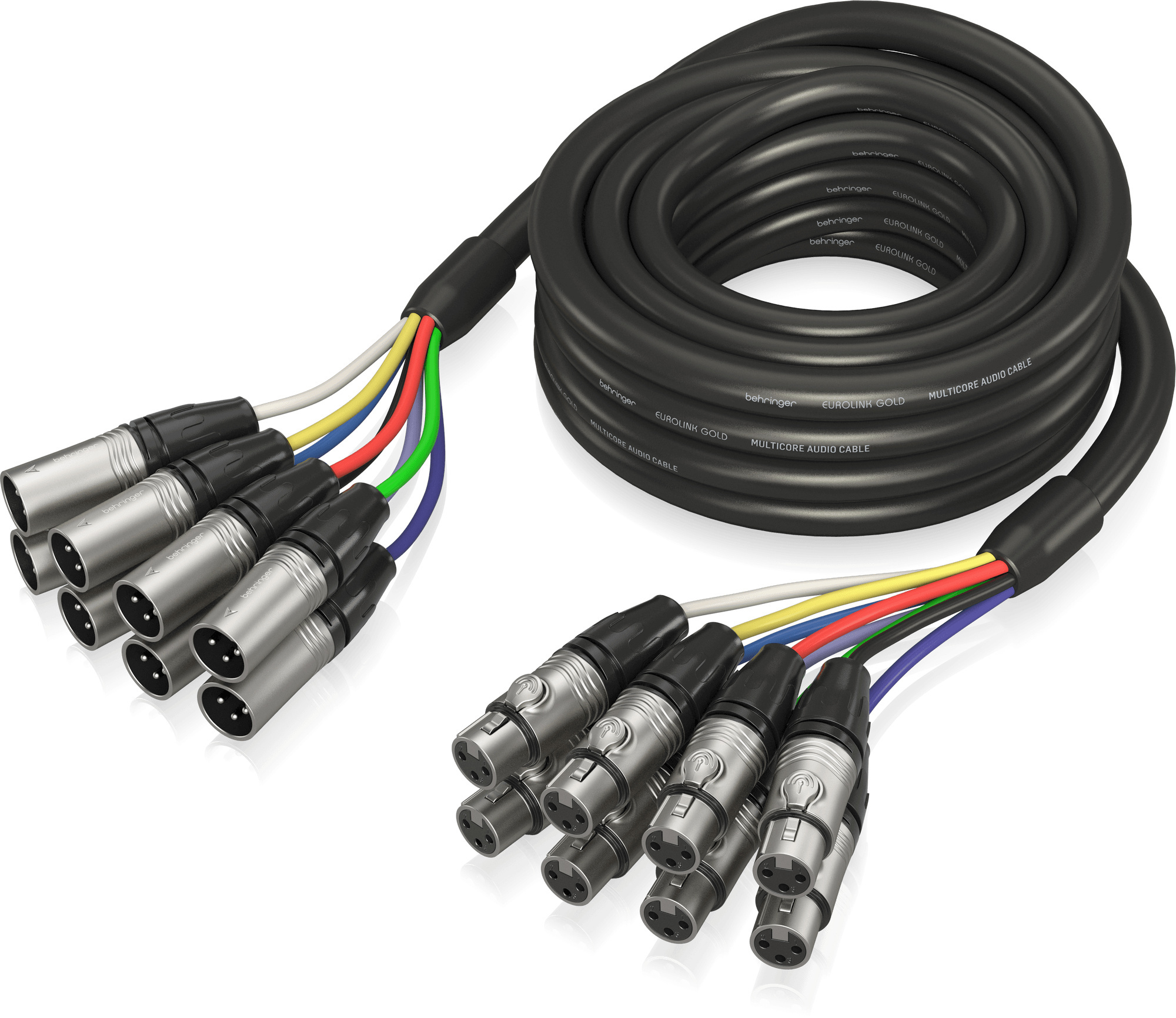 Behringer GMX-500 Gold Performance 8-Way Multicore Cable with XLR Connectors (5m)