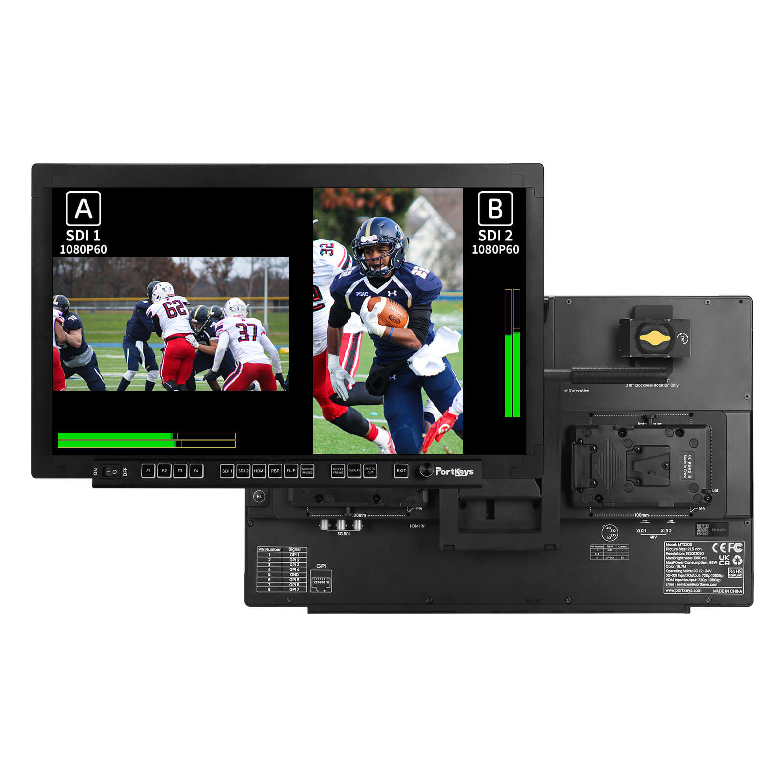 Portkeys MT22DS Dual Screen 21.5