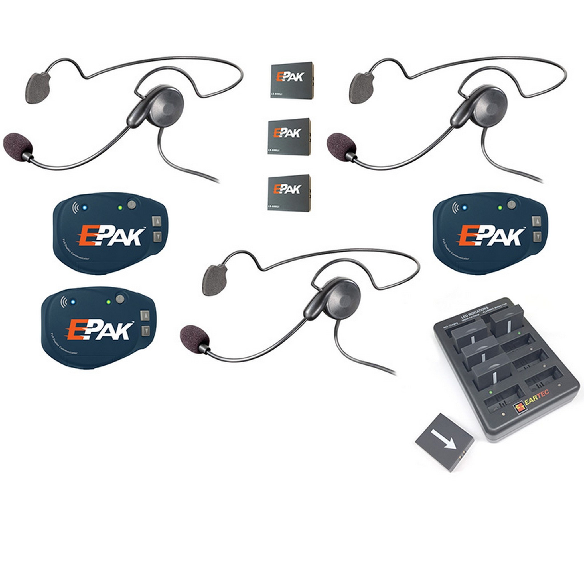 Eartec EP3CYB EPak 3 Person Wireless Headset System
