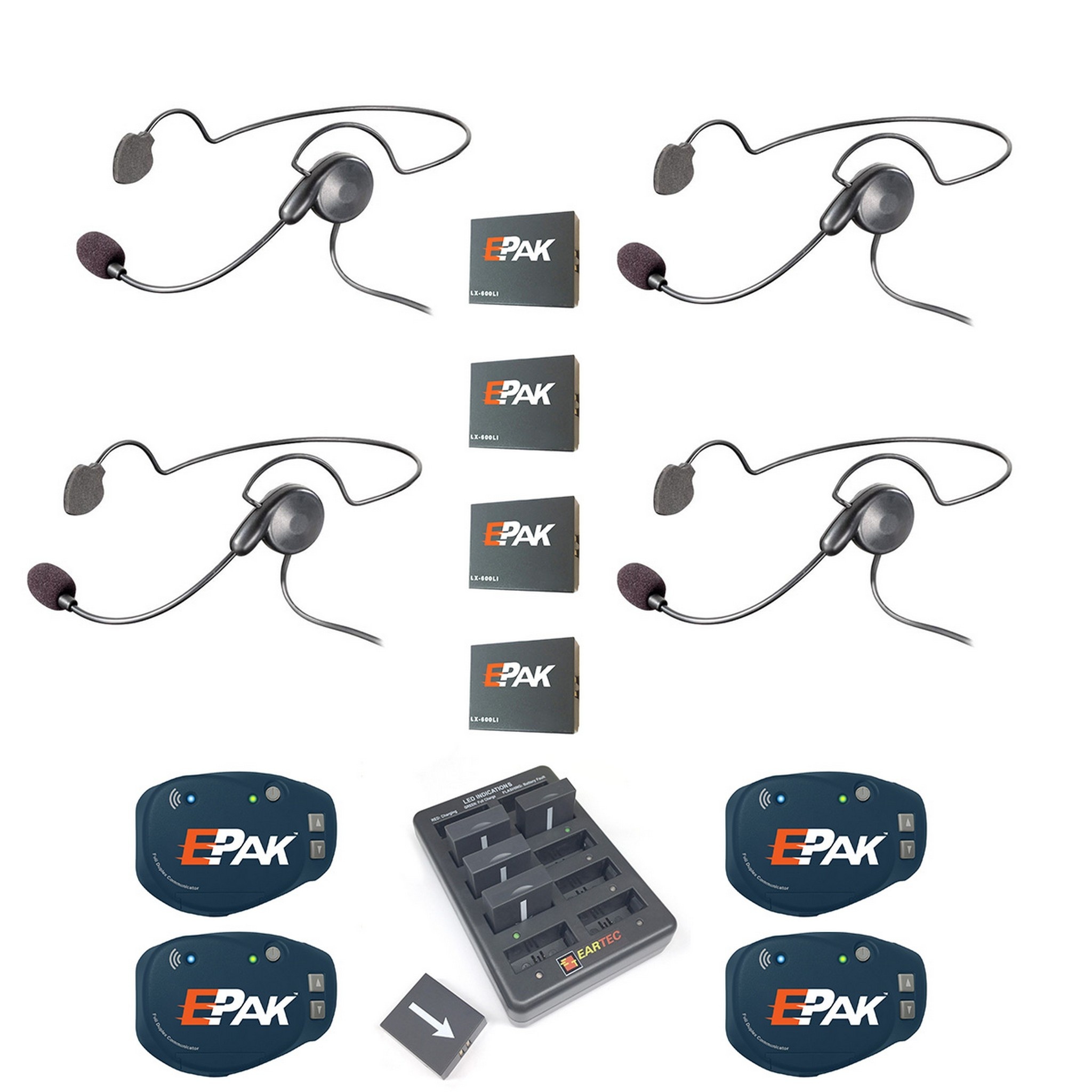 Eartec EP4CYB EPak 4 Person Wireless Headset System