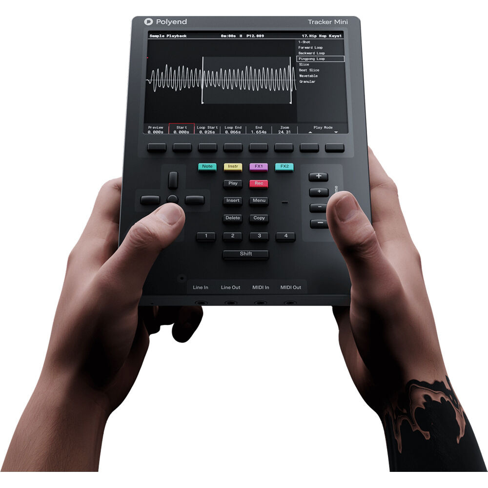 最新アプデでシンセ搭載 Polyend Tracker Mini 追加デモ曲多数 Polyend Tracker Mini Standalone Audio Workstation with Battery
