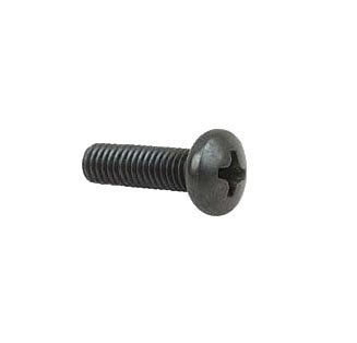 Penn Elcom S1160K M6 Pozidriv Pan Head Screw (Black, Single)