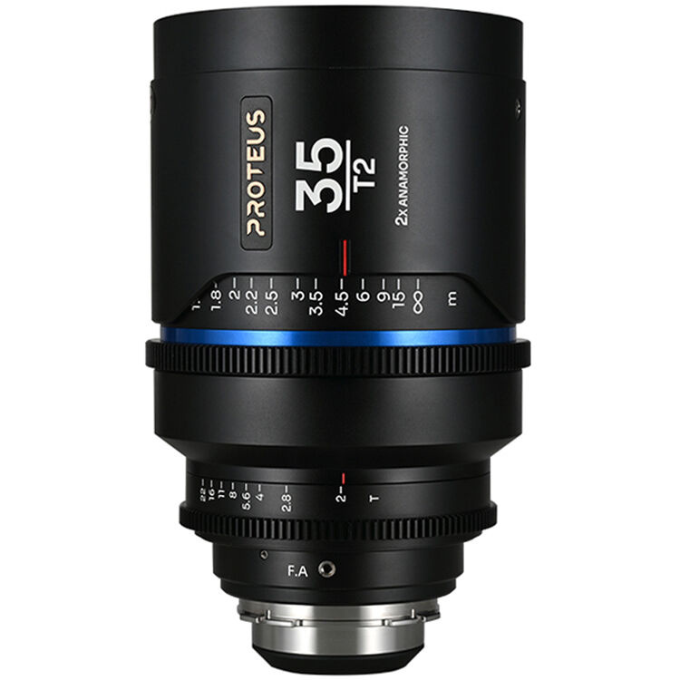 Laowa Proteus 35mm T2.0 2X Anamorphic Lens with EF Adapter (PL Mount, Blue, Feet)