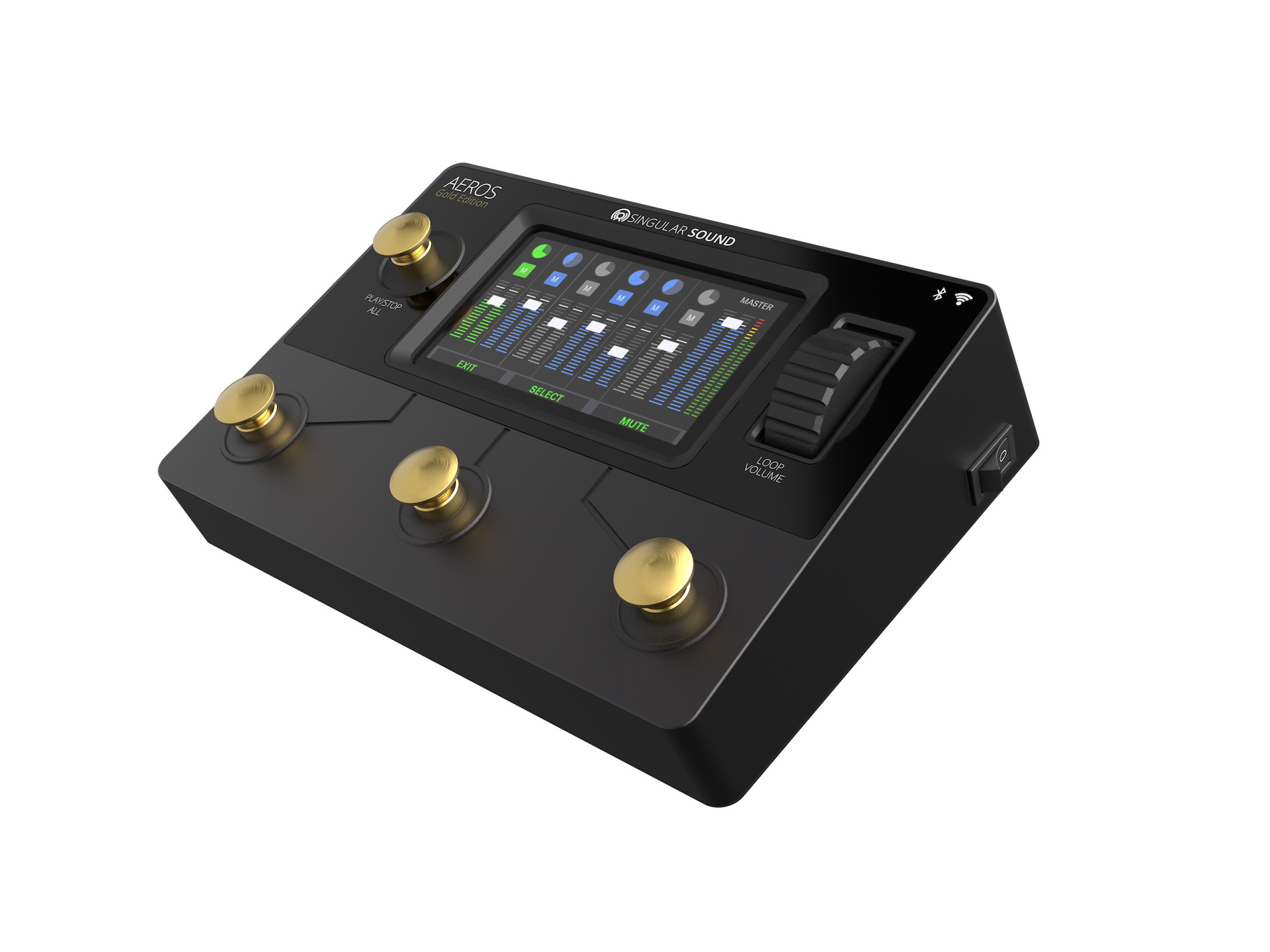 Singular Sound Aeros Loop Studio Stereo Looper Pedal (Gold) | NZ