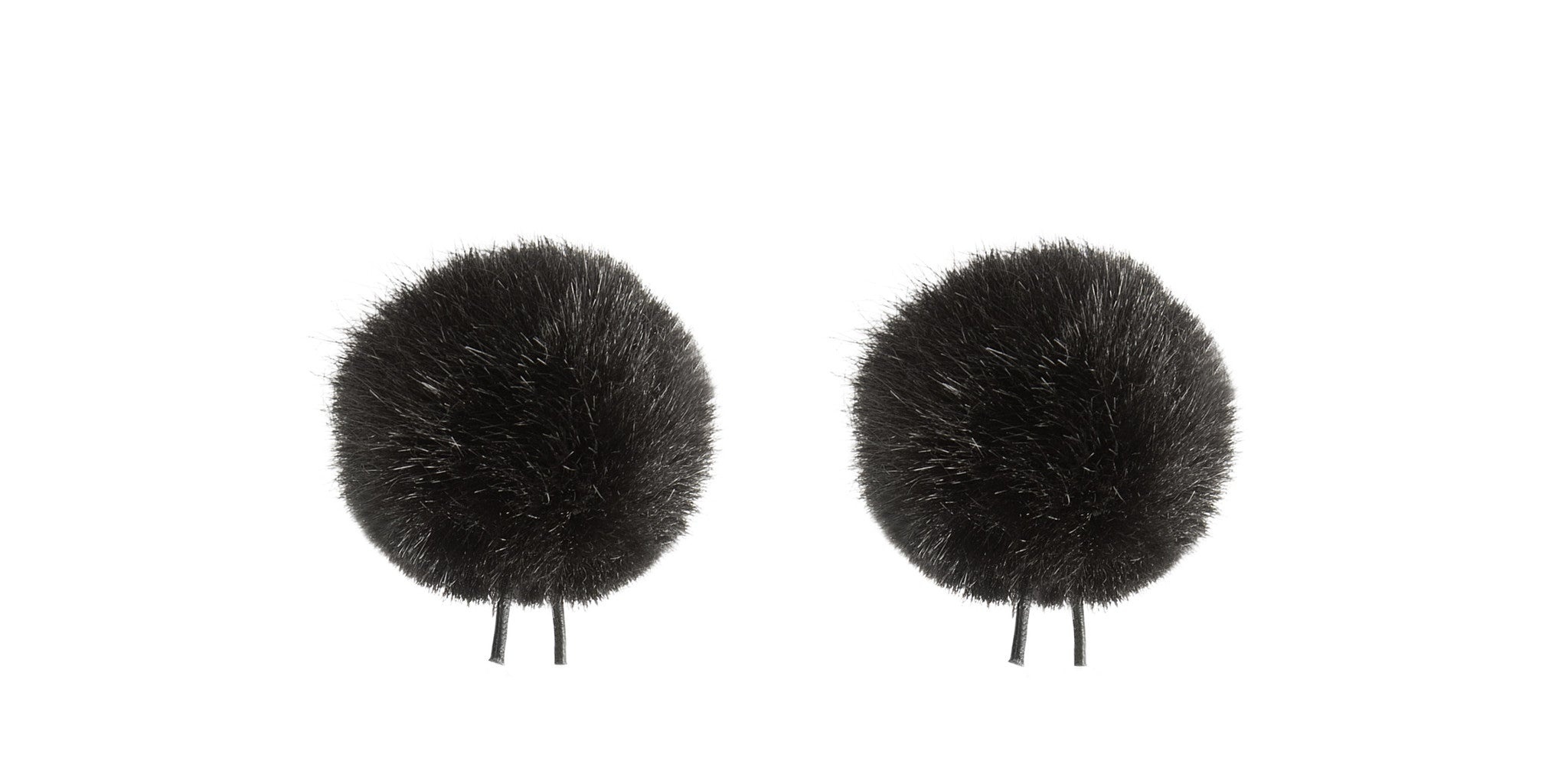 Bubblebee Industries Windbubbles Imitation-Fur Windscreen Set for Lav Mics 5 to 8mm (Black)