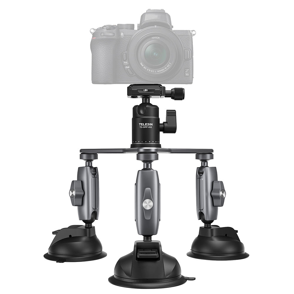 TELESIN TE-TSB-001 Three-Arm Suction Mount