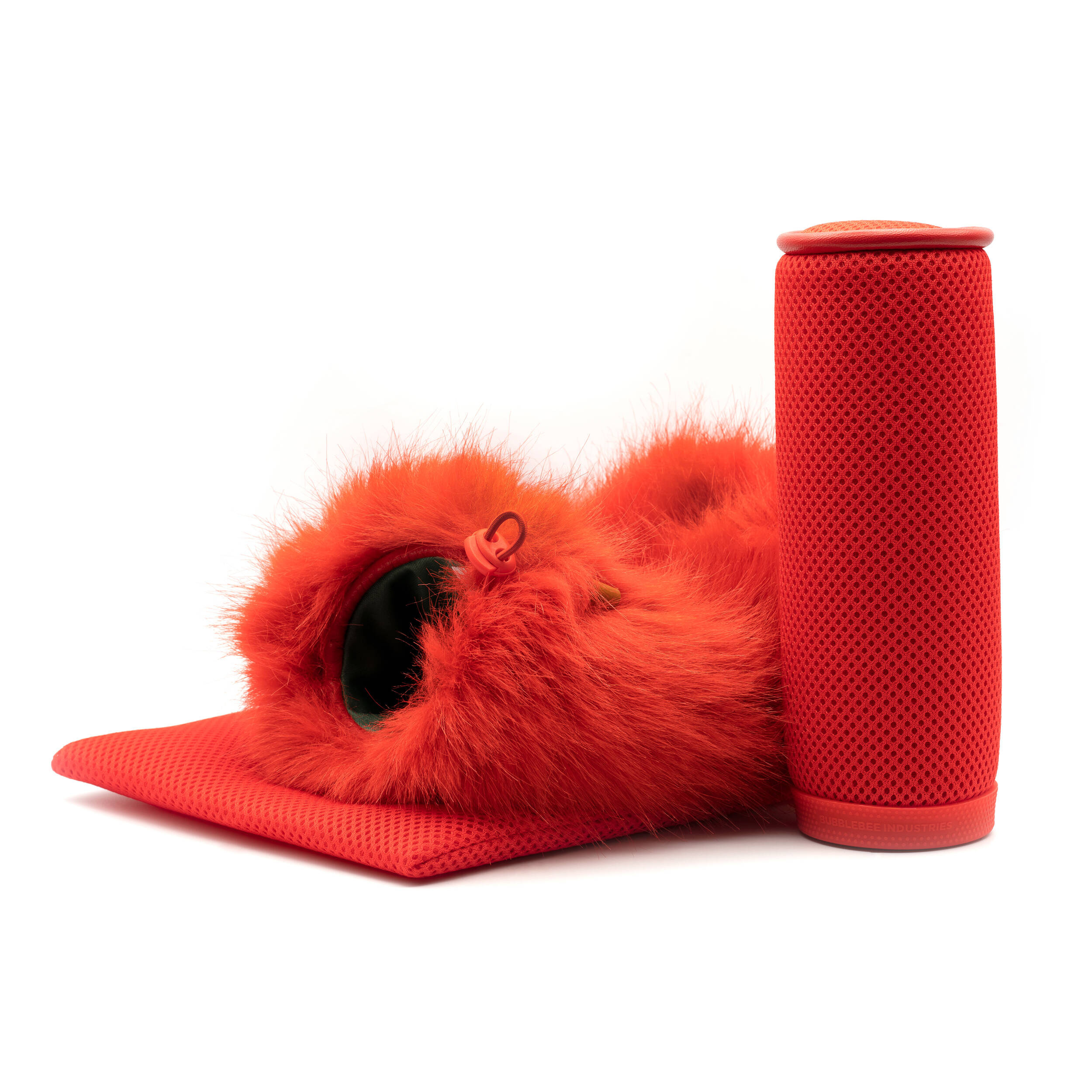 Bubblebee Industries Spacer Bubble Windshield & Fur System for Shotgun Mics (Red, Medium)