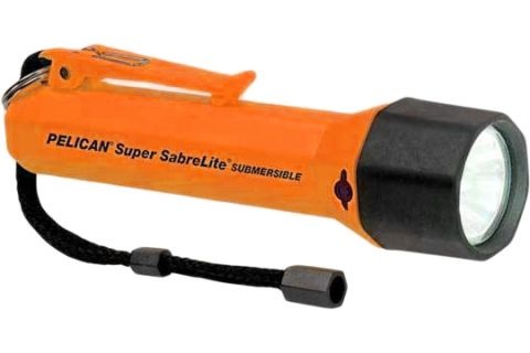 Pelican Sabrelite 2000 Flashlight 3 'C' Xenon Lamp - Rated up to 3.28' (Orange)