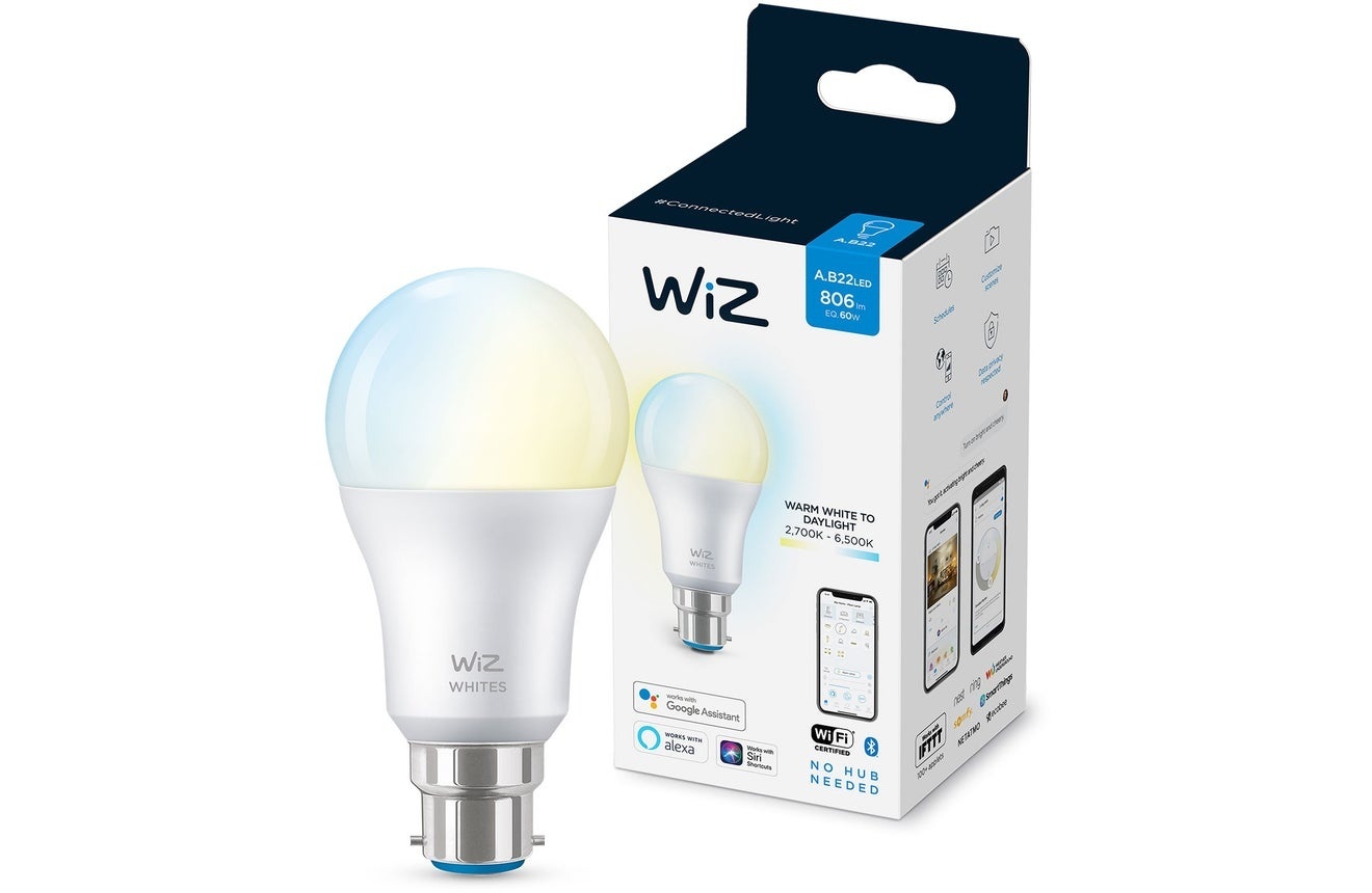 WiZ White A60 B22 Gen 2 WIFI and Bluetooth Bulb