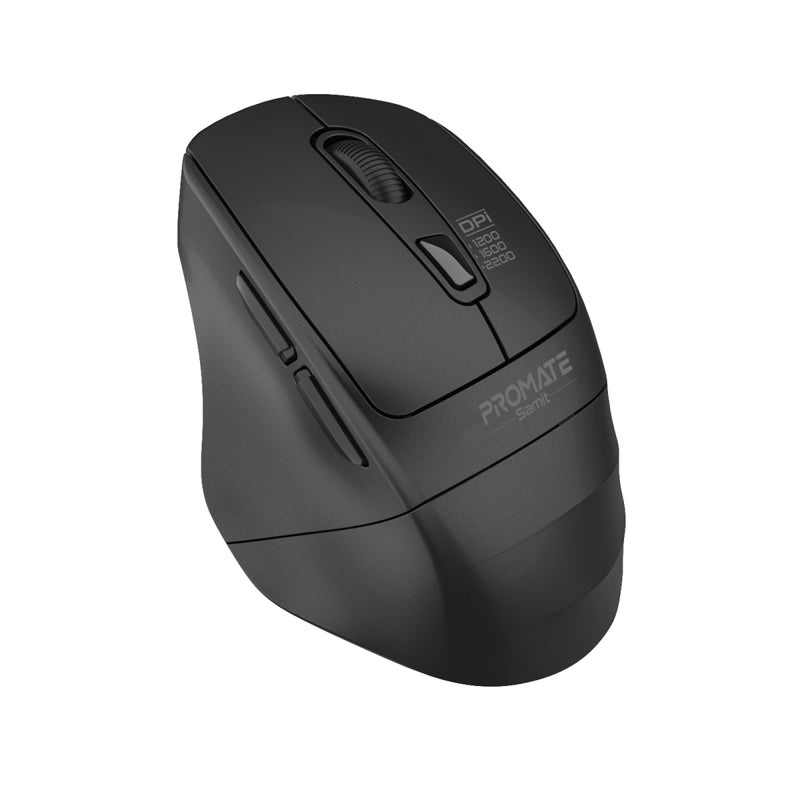 Promate Samit Silent Click Wireless Mouse (Black)