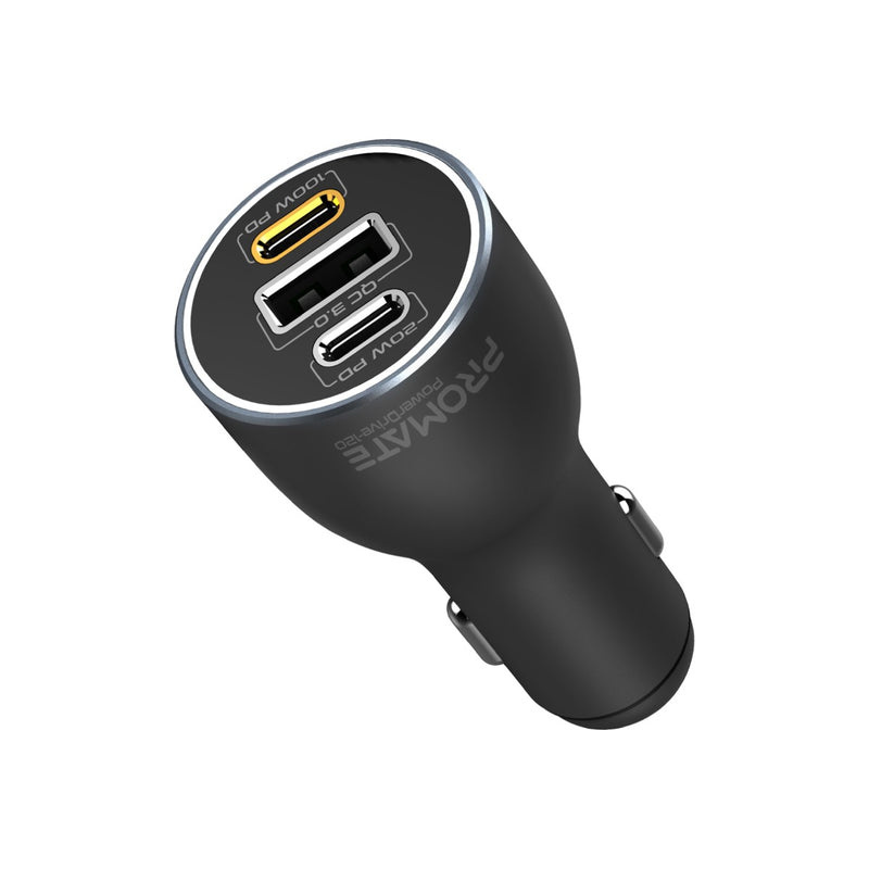 Promate PowerDrive-120 120W RapidCharge Car Charger