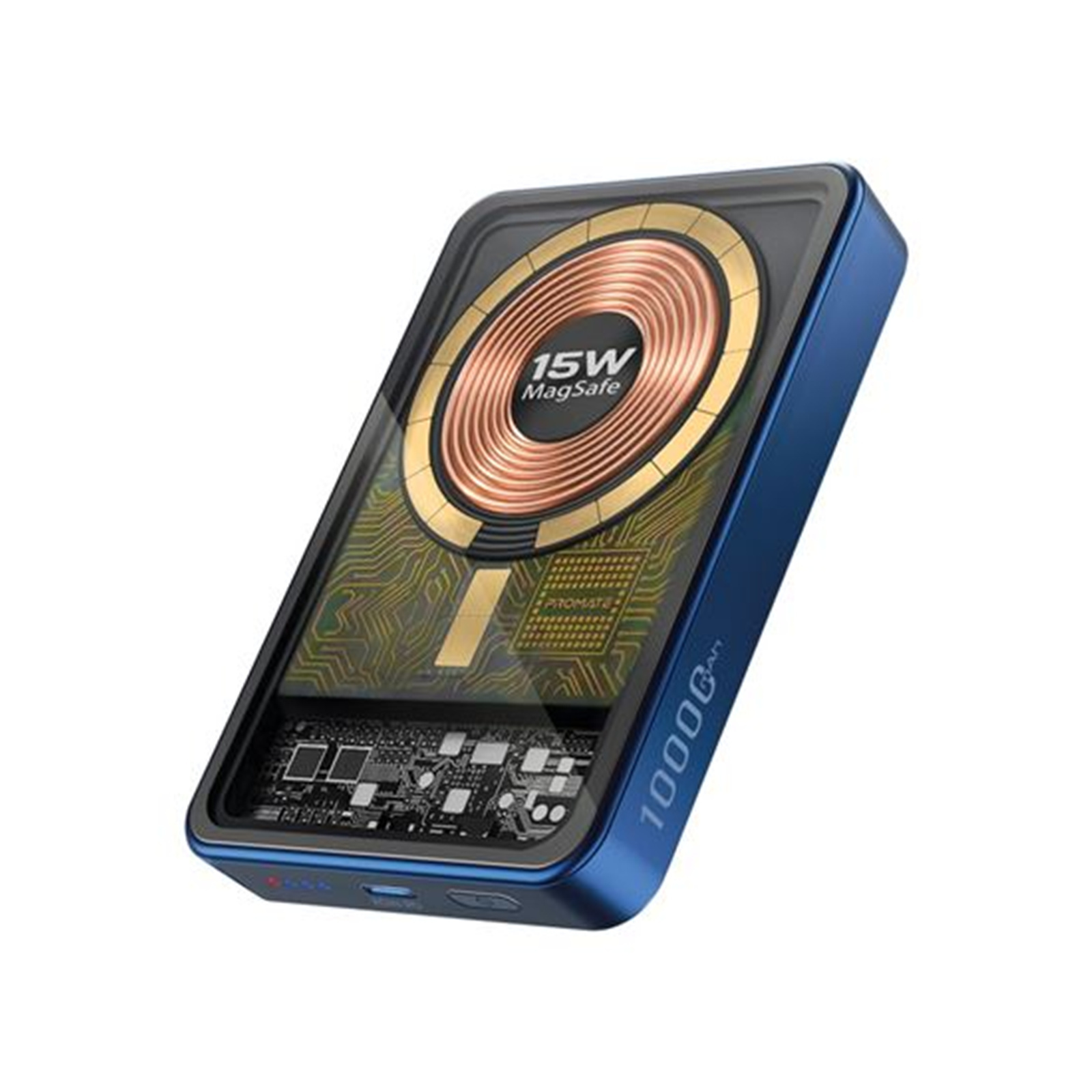 Promate LucidPack-10 10000mAh 15W Power Bank (Blue)