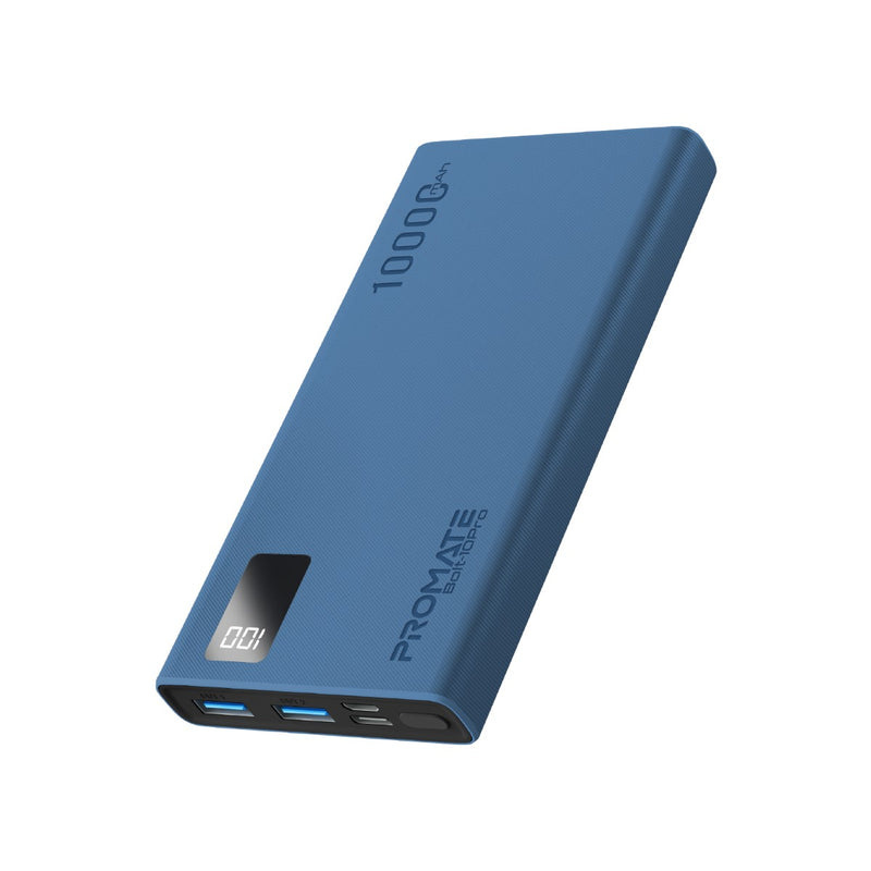 Promate Bolt-10Pro 10000mAh Smart Power Bank (Blue)