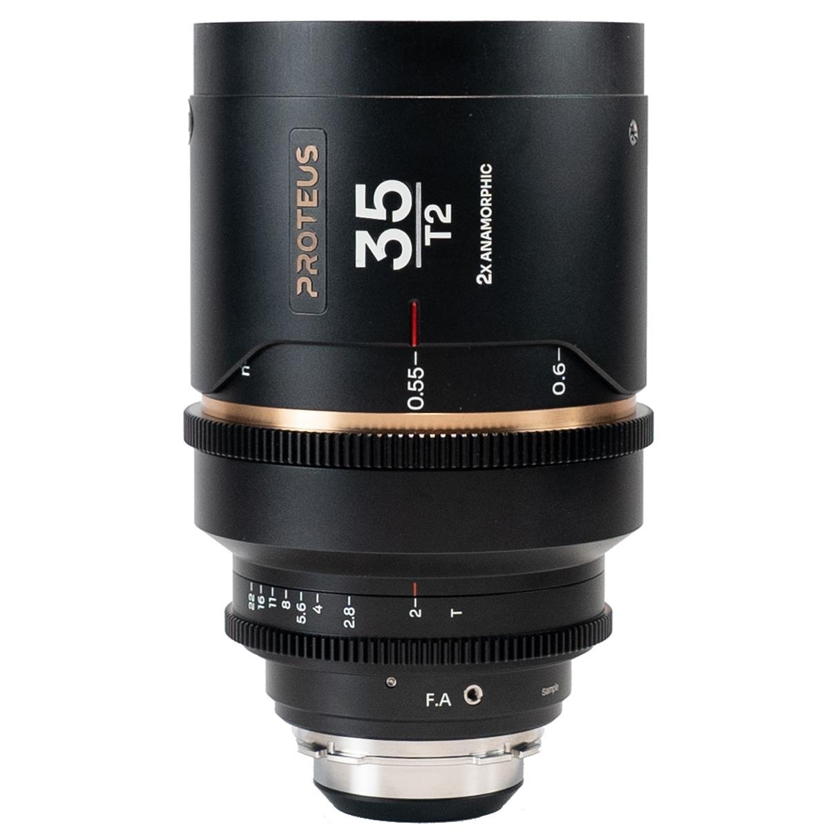 Laowa Proteus 35mm T2.0 2X Anamorphic Lens with EF Adapter (PL Mount, Amber, Metres)