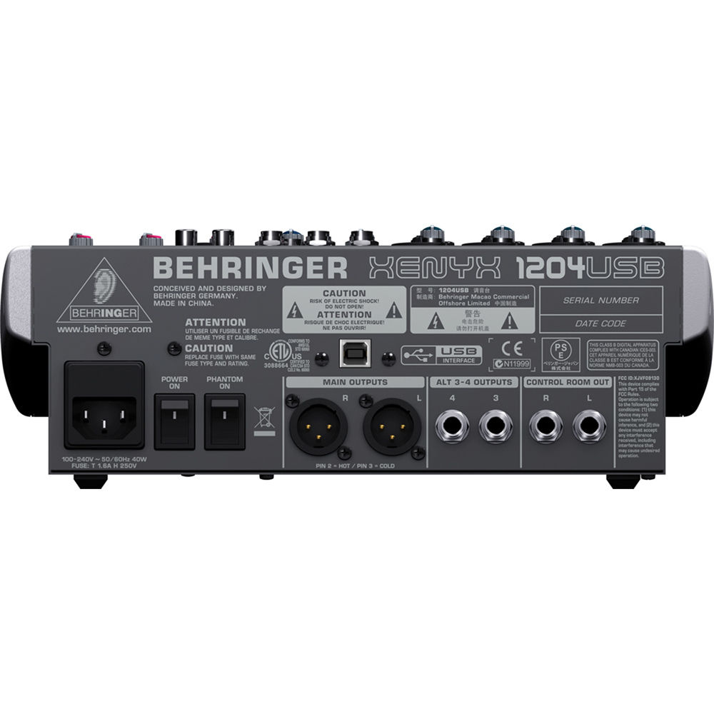 Behringer Xenyx 1204USB Mixer | Rubber Monkey | NZ