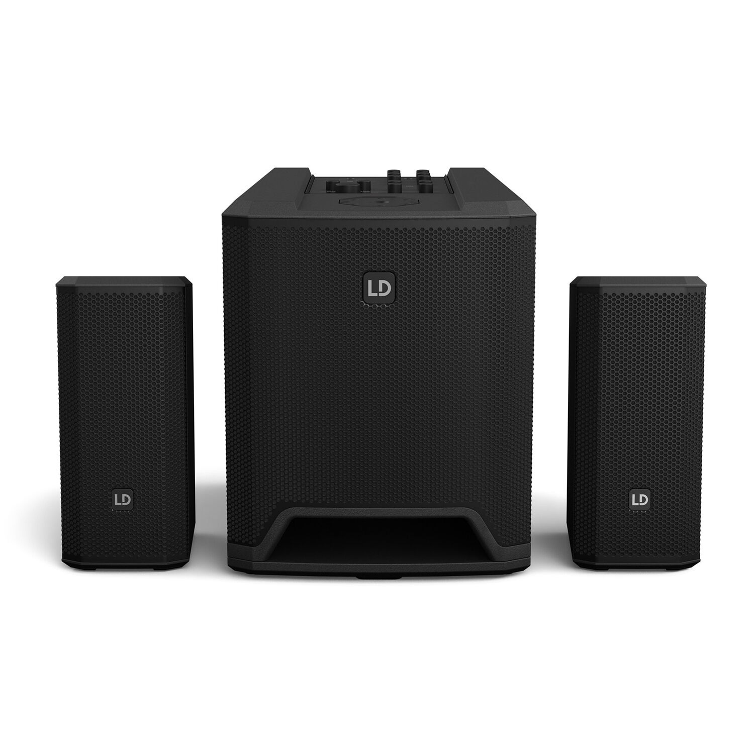 LD Systems DAVE 10 G4X Compact 2.1 680W 10" Powered PA System with Bluetooth Streaming