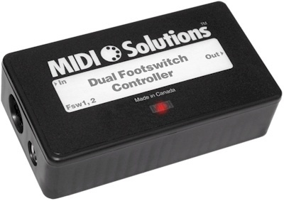 MIDI Solutions Dual Foot Switch Controller