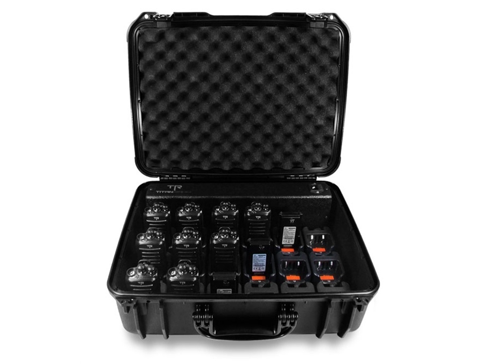 Titan Radio TR6X18PEL 18 Unit Rapid Rate Charger in Heavy Duty ABS Case