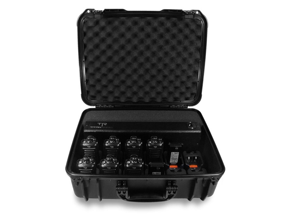 Titan Radio TR6X12PEL 12 Unit Rapid Rate Charger in Heavy Duty ABS Case