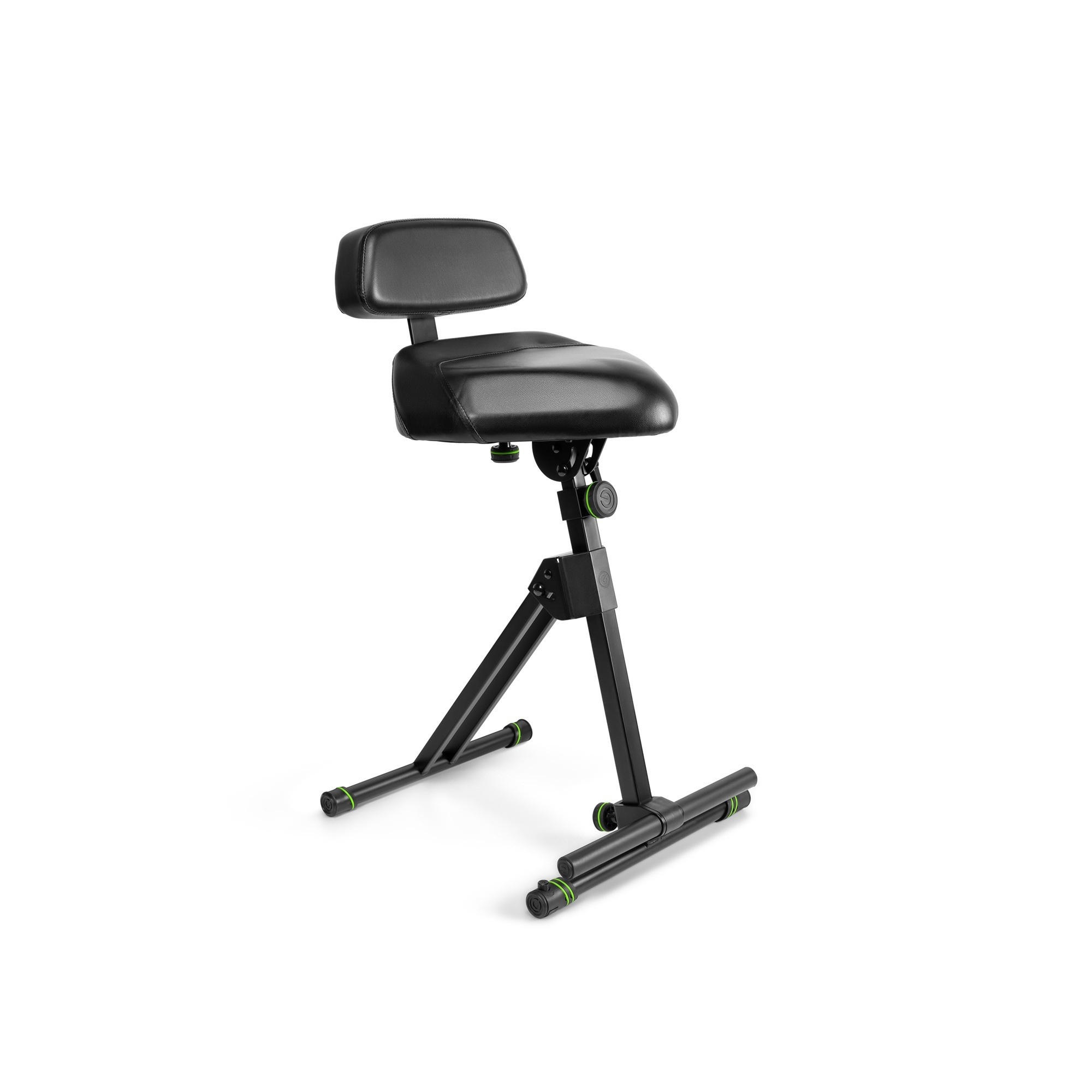 Gravity GFMSEAT1BR Height Adjustable Stool with Foot and Backrest