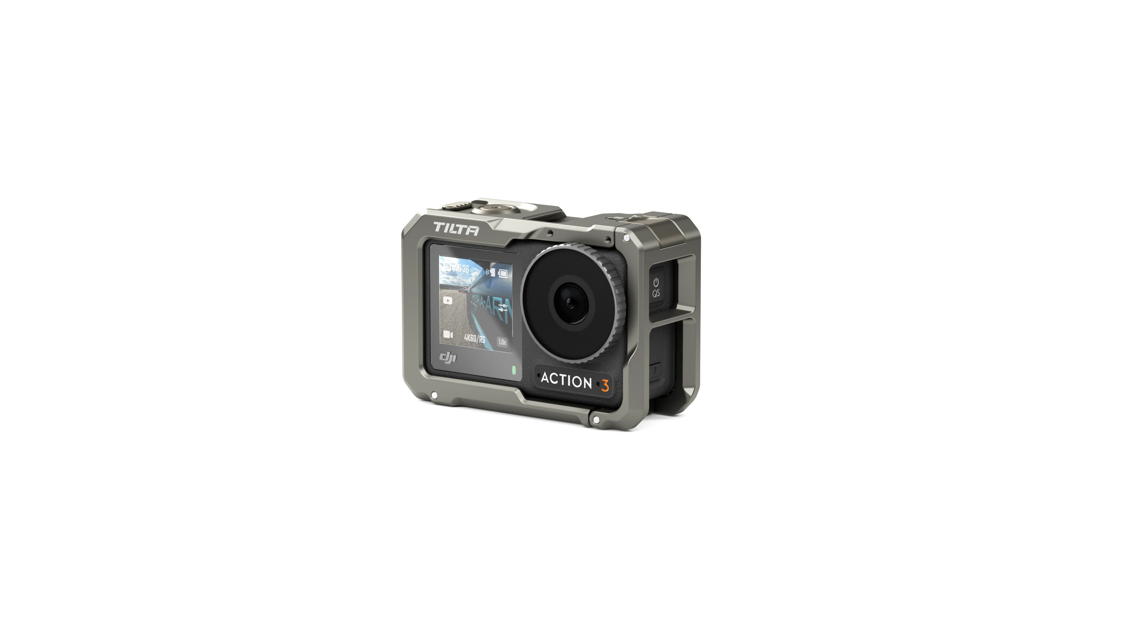 Tilta Full Camera Cage for DJI Osmo Action 3 (Titanium Grey)