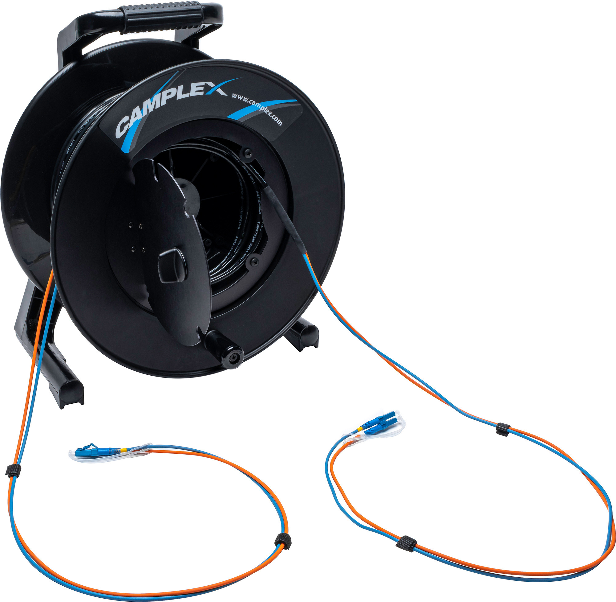 Camplex HF-TR02LC-0656 2-Channel LC Single Mode Fibre Optic Tactical Cable on Reel (200m)