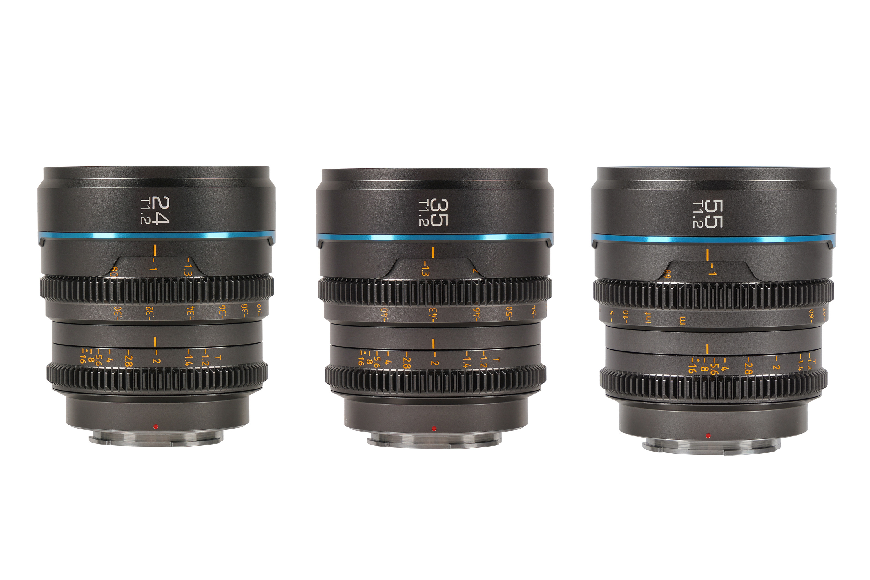Sirui Nightwalker T1.2 S35 Cine Lens Set (MFT Mount, Gun Metal Grey)