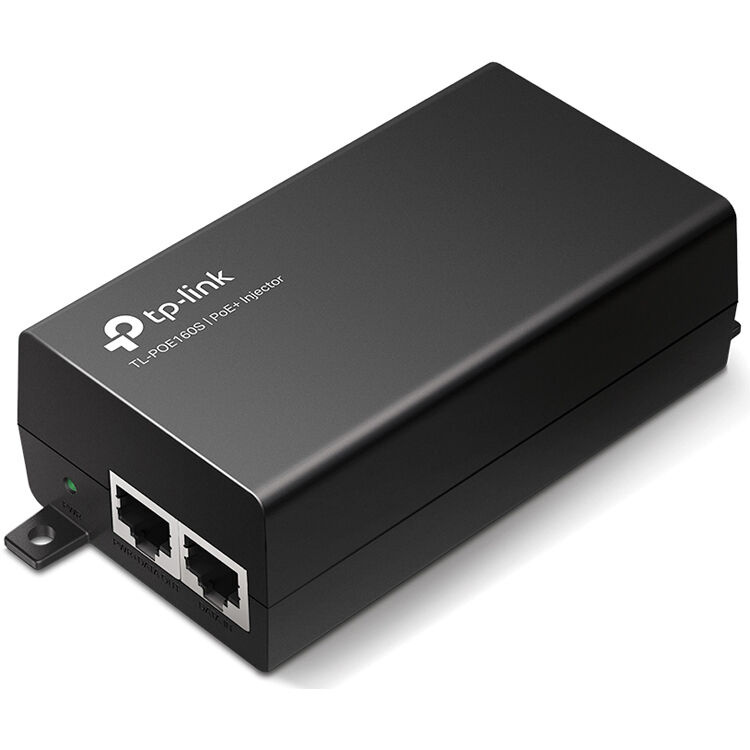 TP-Link TL-POE160S PoE+ Injector (Black) | Rubber Monkey | NZ