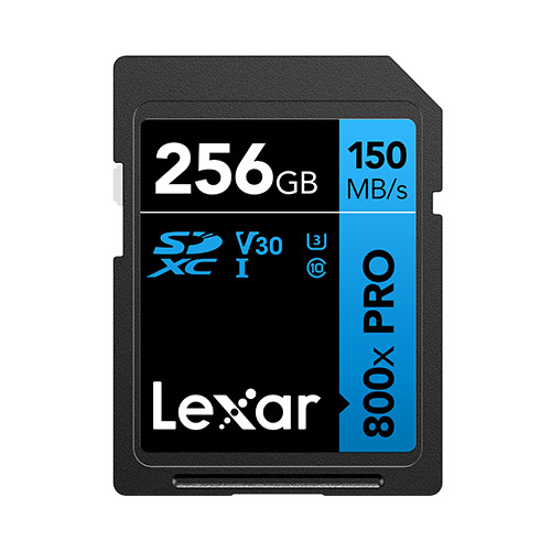 Lexar High-Performance 800x PRO SDHC/SDXC UHS-I Card BLUE Series (256GB)