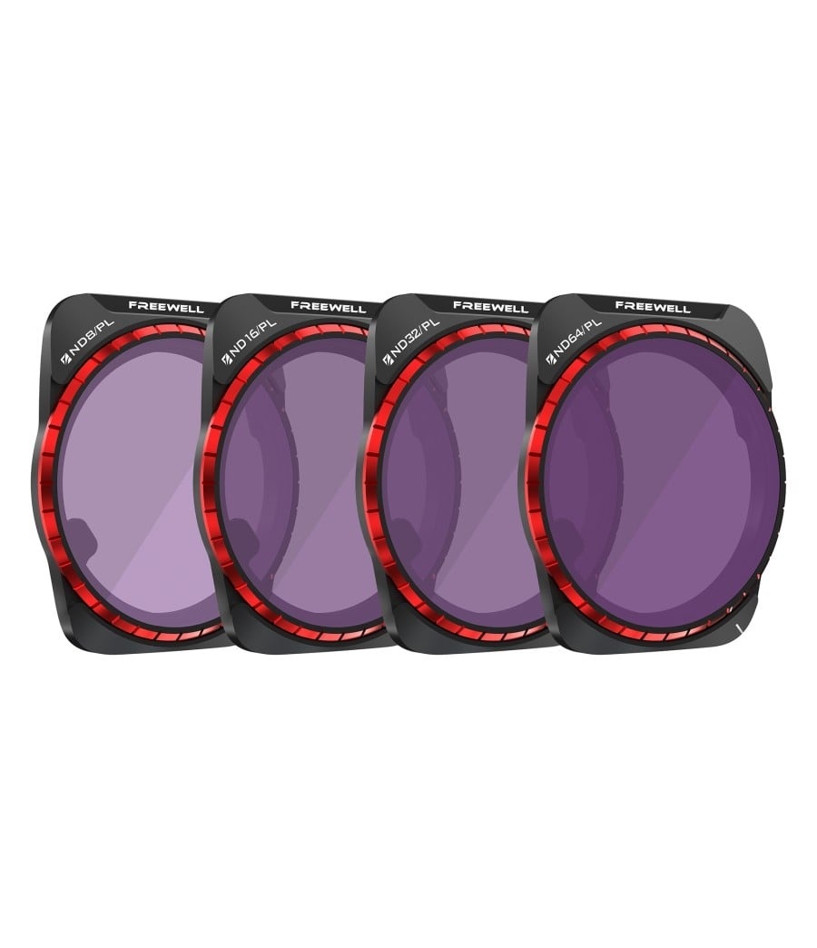 Freewell Bright Day Lens Filter Bundle for DJI Air 3 (4-Pack)