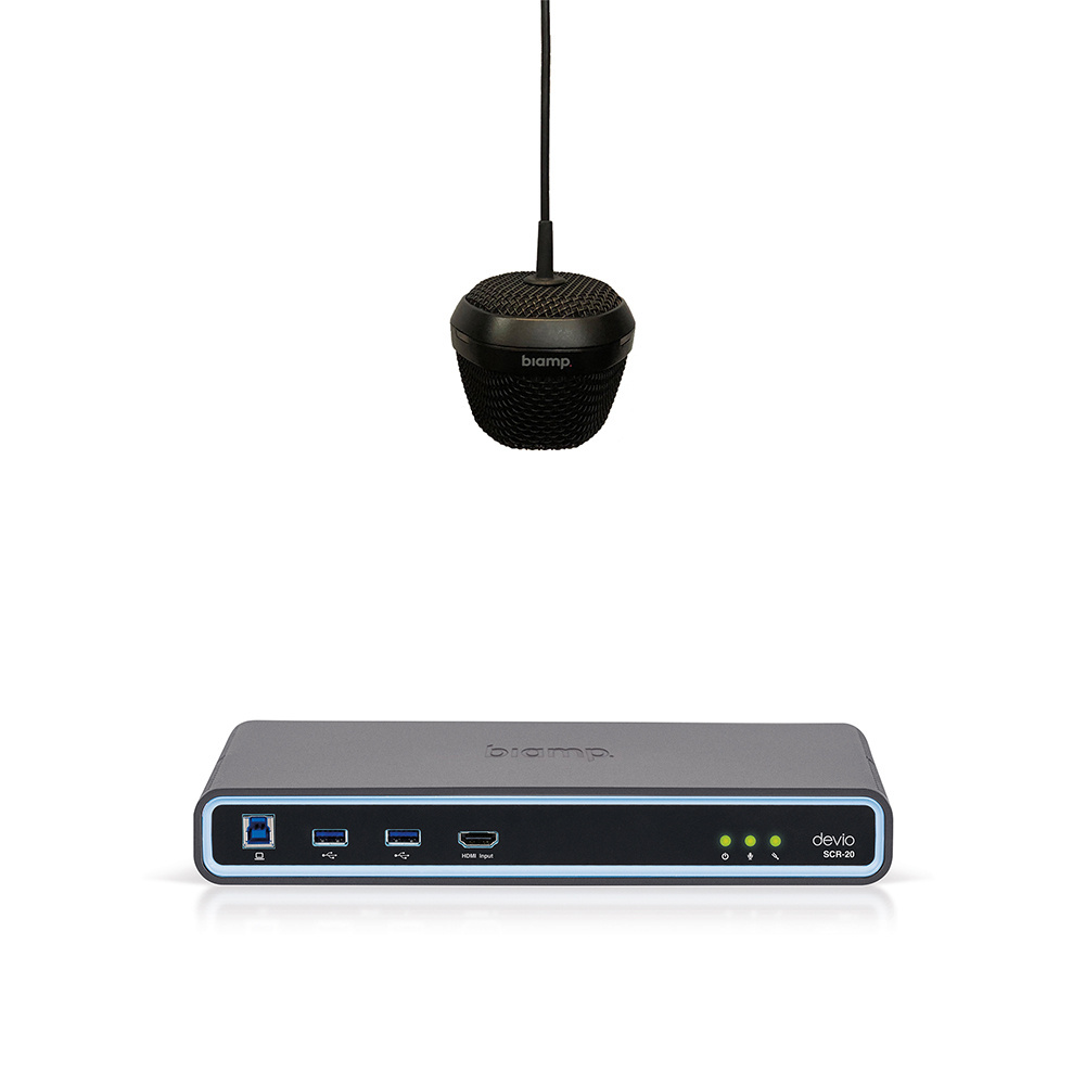 Biamp Devio SCR-20C & DCM-1 Conferencing Bundle (Black)