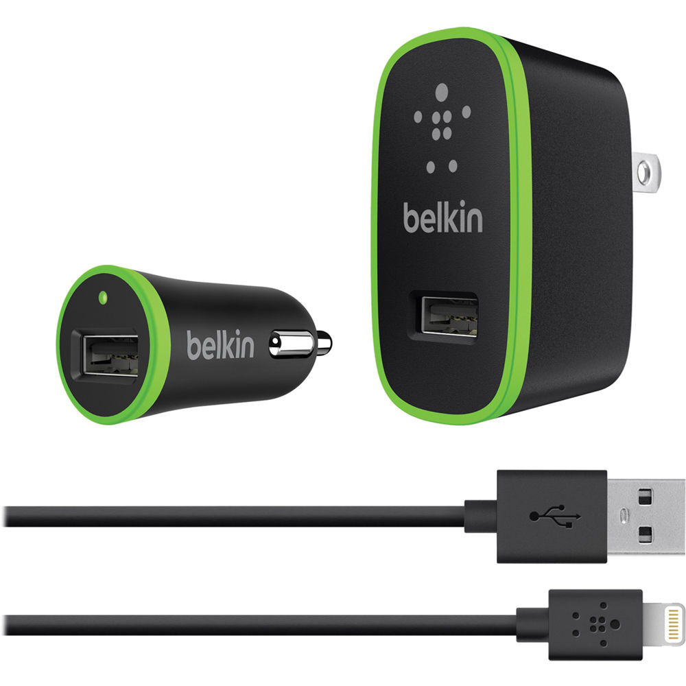 Belkin Charger Kit with Lightning to USB Cable (10 Watt/2.1 Amp Each)
