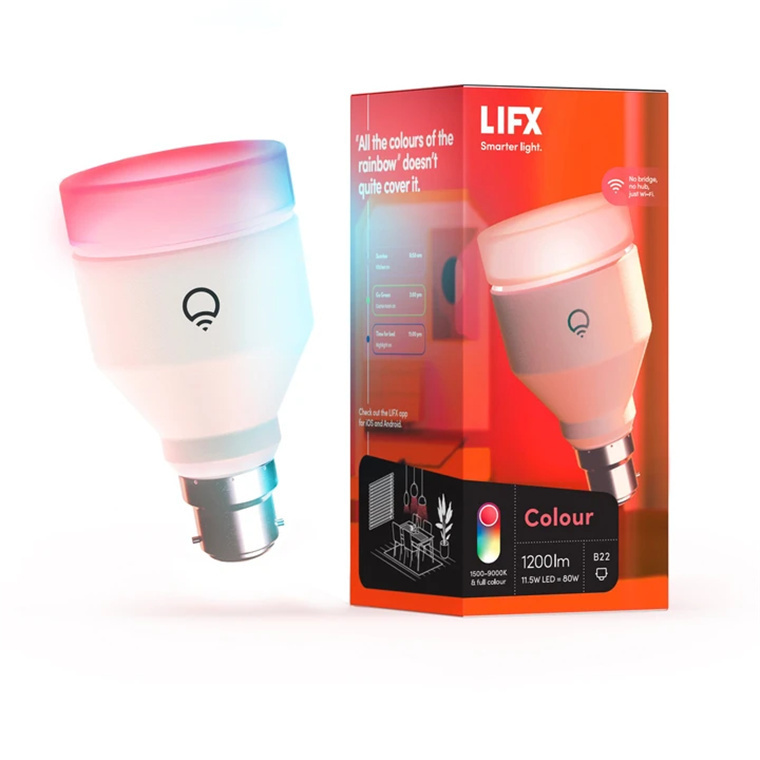 LIFX Colour 1200 A60 B22 LED Bulb