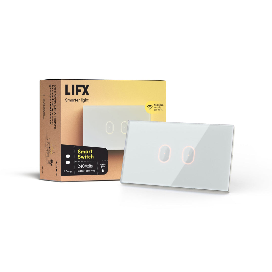 LIFX 2-Button Wi-Fi Controlled Smart Switch (White)