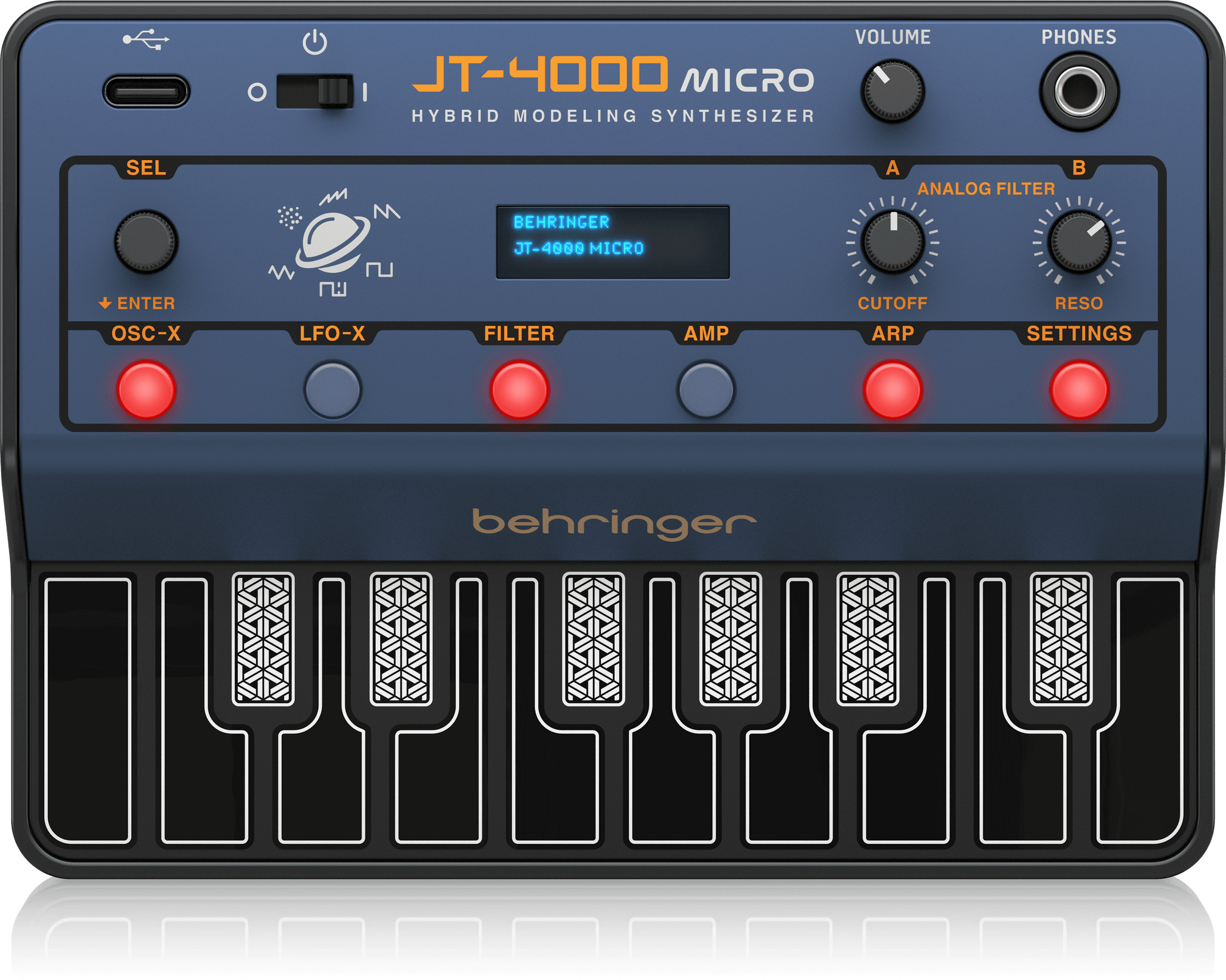 Behringer JT-4000 MICRO Portable 4-Voice Hybrid Synthesiser