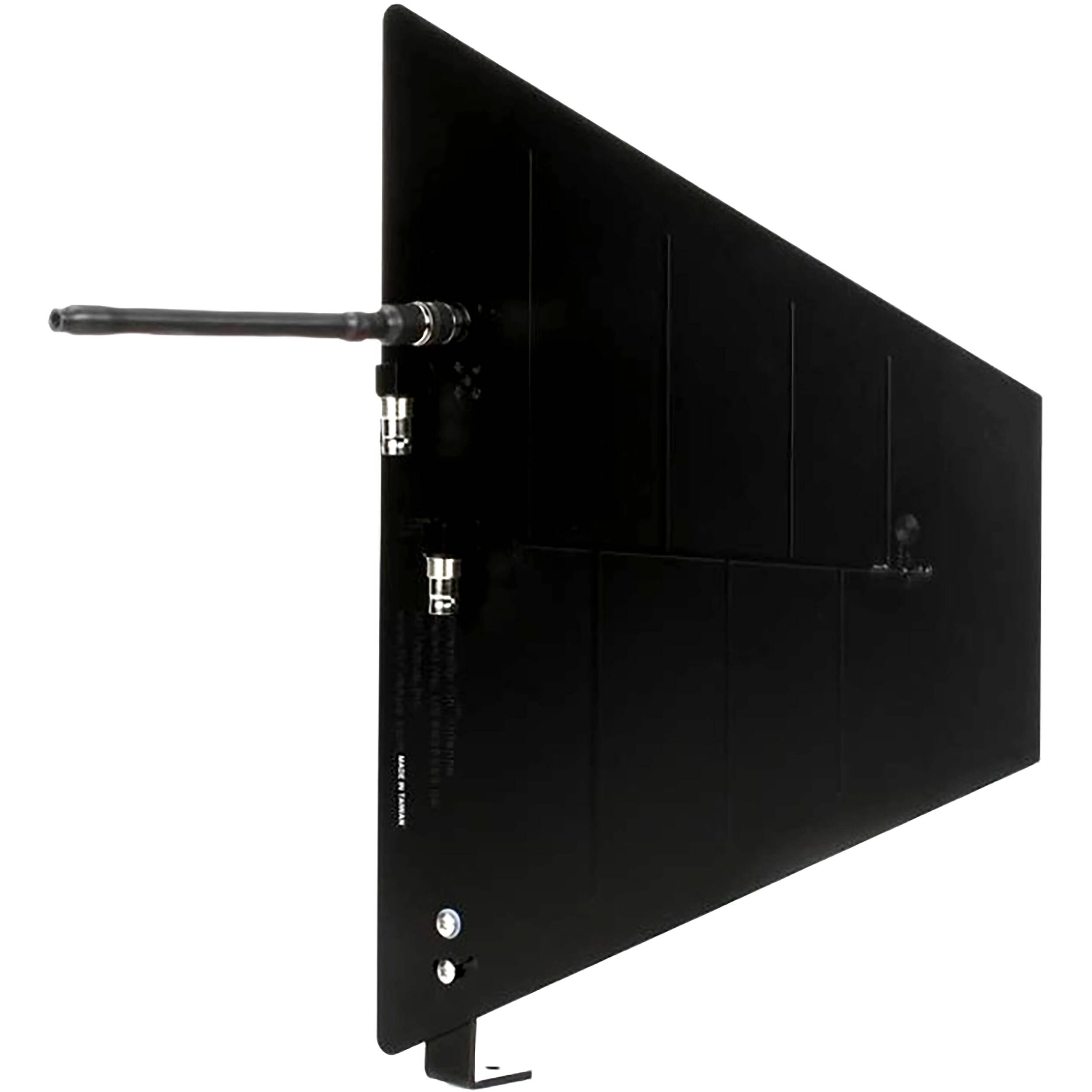 RF Venue Diversity Fin Antenna with Wall-Mount Bracket for Wireless Microphone Systems (Black)
