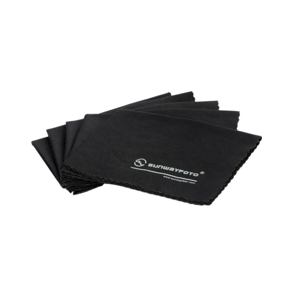 Sunwayfoto Lens Cleaning Cloths (5-Pack, Black)
