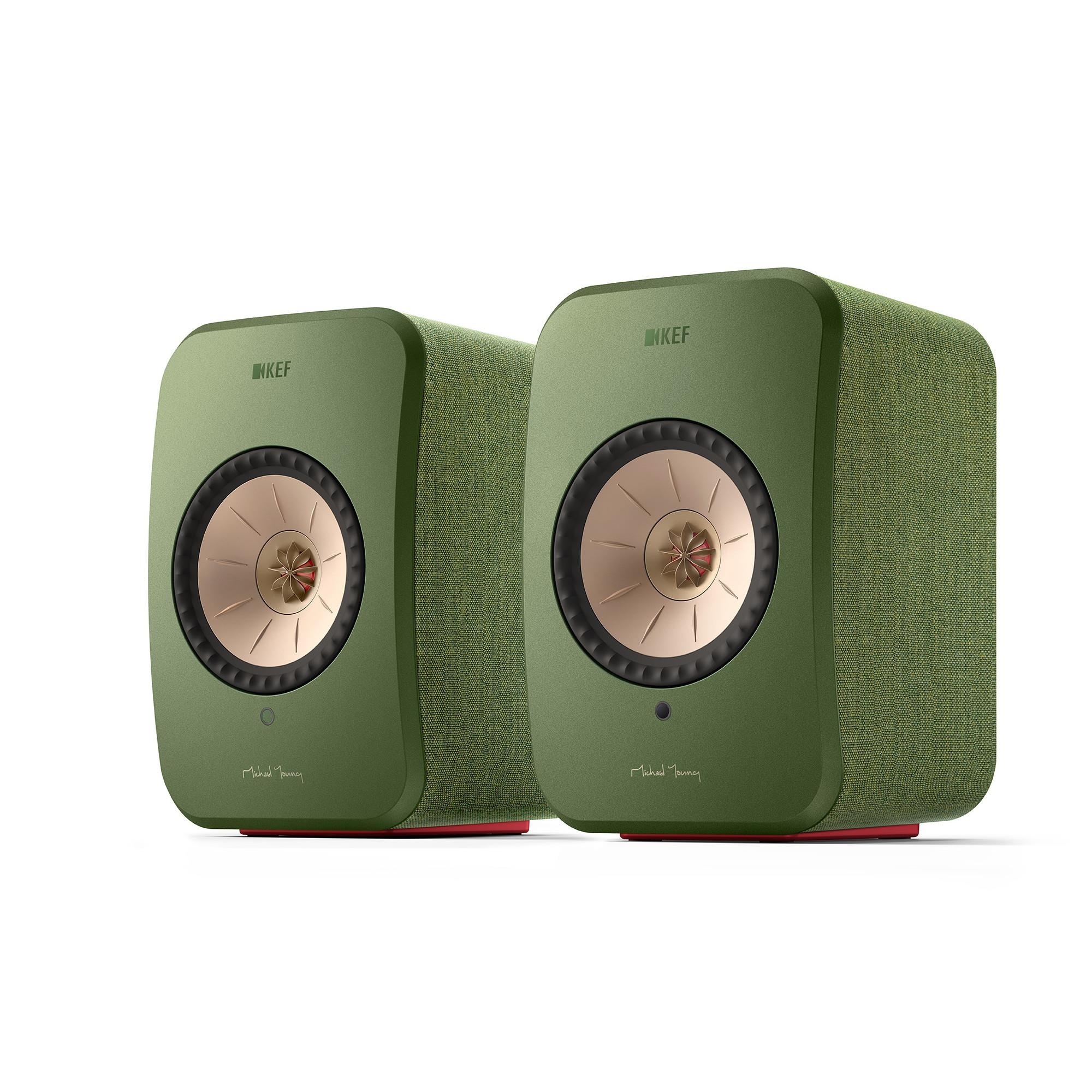 KEF LSX II Wireless Mini Monitor Speaker Pair (Green)