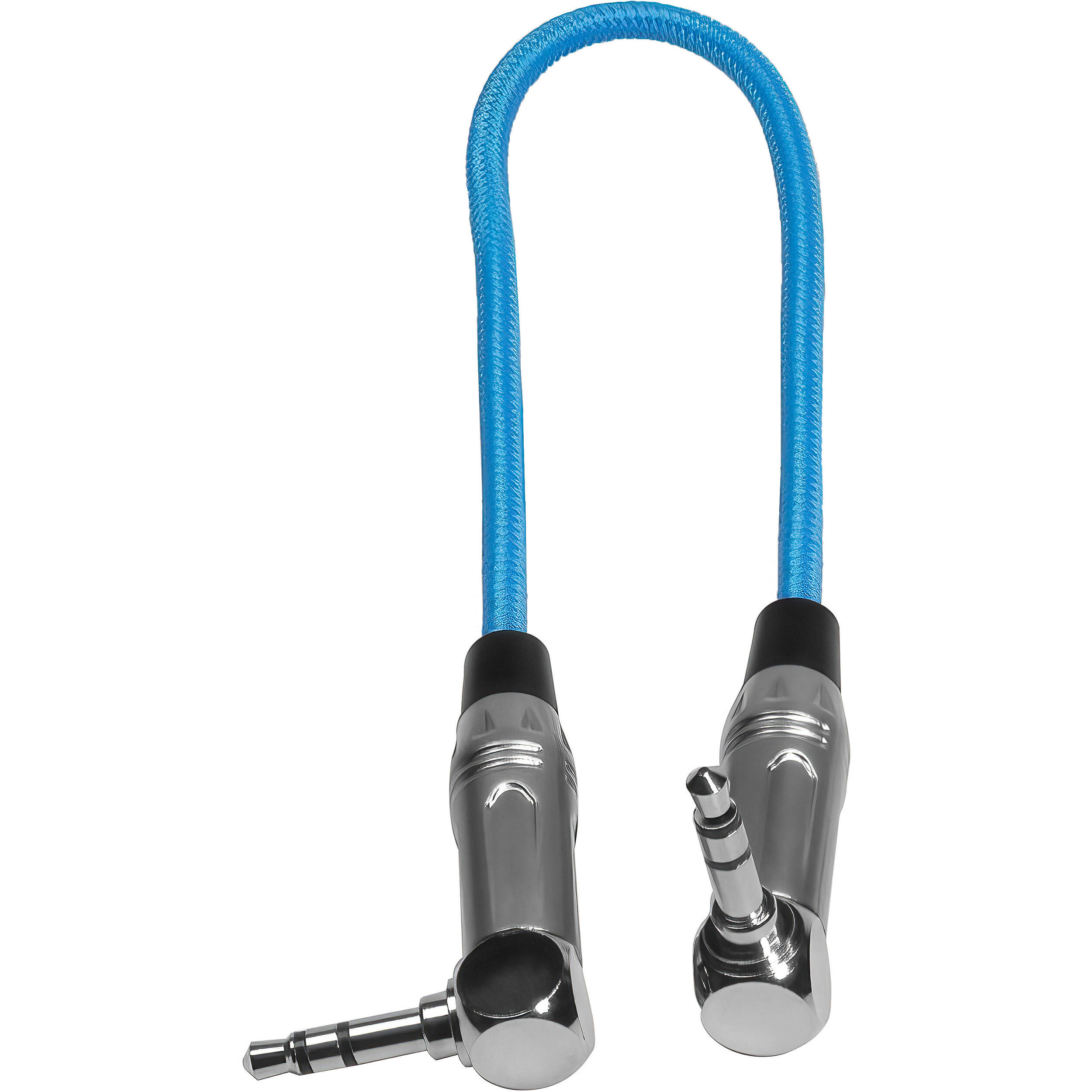 Kondor Blue 3.5mm to 3.5mm Right-Angle Timecode Audio Cable (25cm)