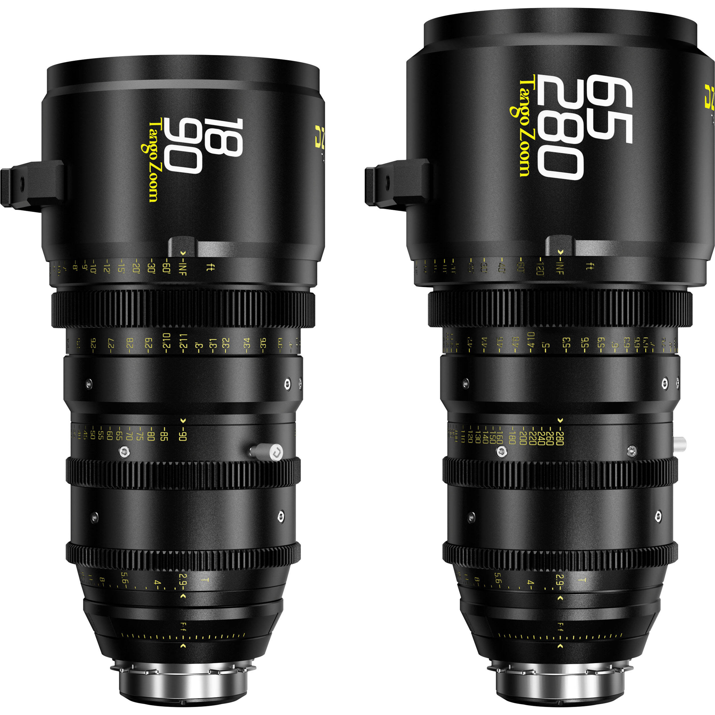 DZOFilm Tango 18-90mm T2.9 & 65-280mm T2.9-4 S35 Zoom Lens Bundle (ARRI PL & Canon EF)