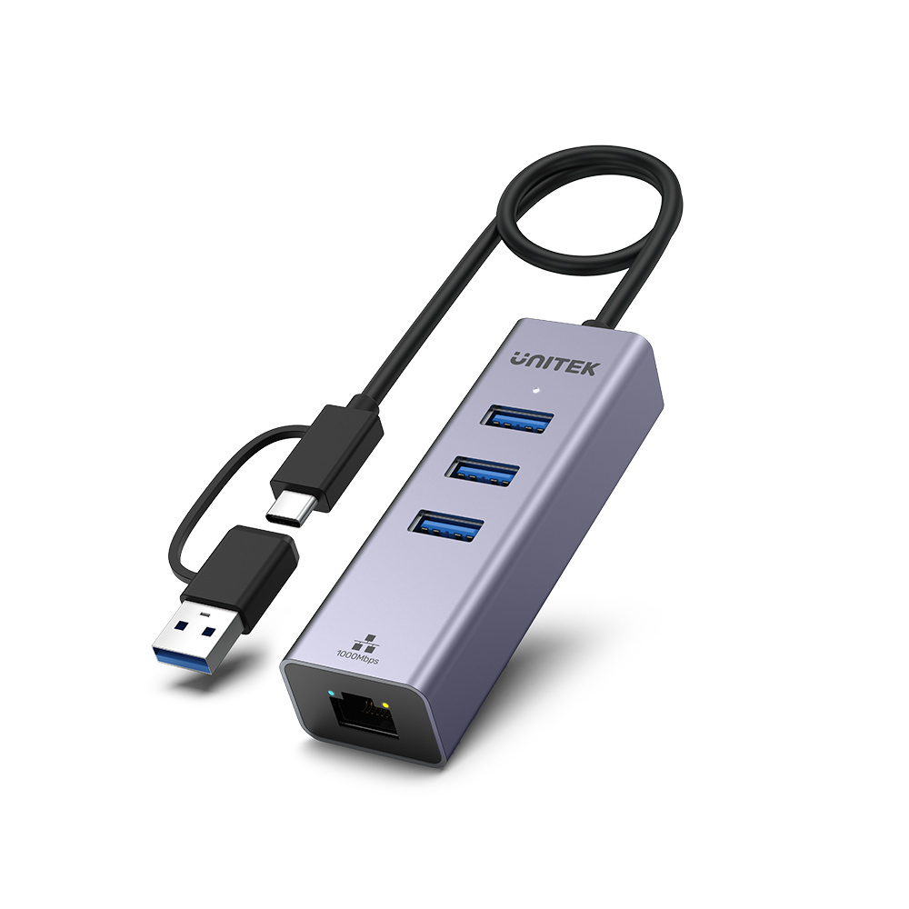 UNITEK Y-3088B 4-in-1 Ethernet Hub