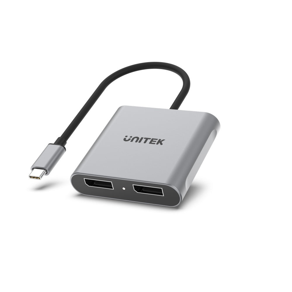 UNITEK V1404A USB-C to Dual DisplayPort Adapter