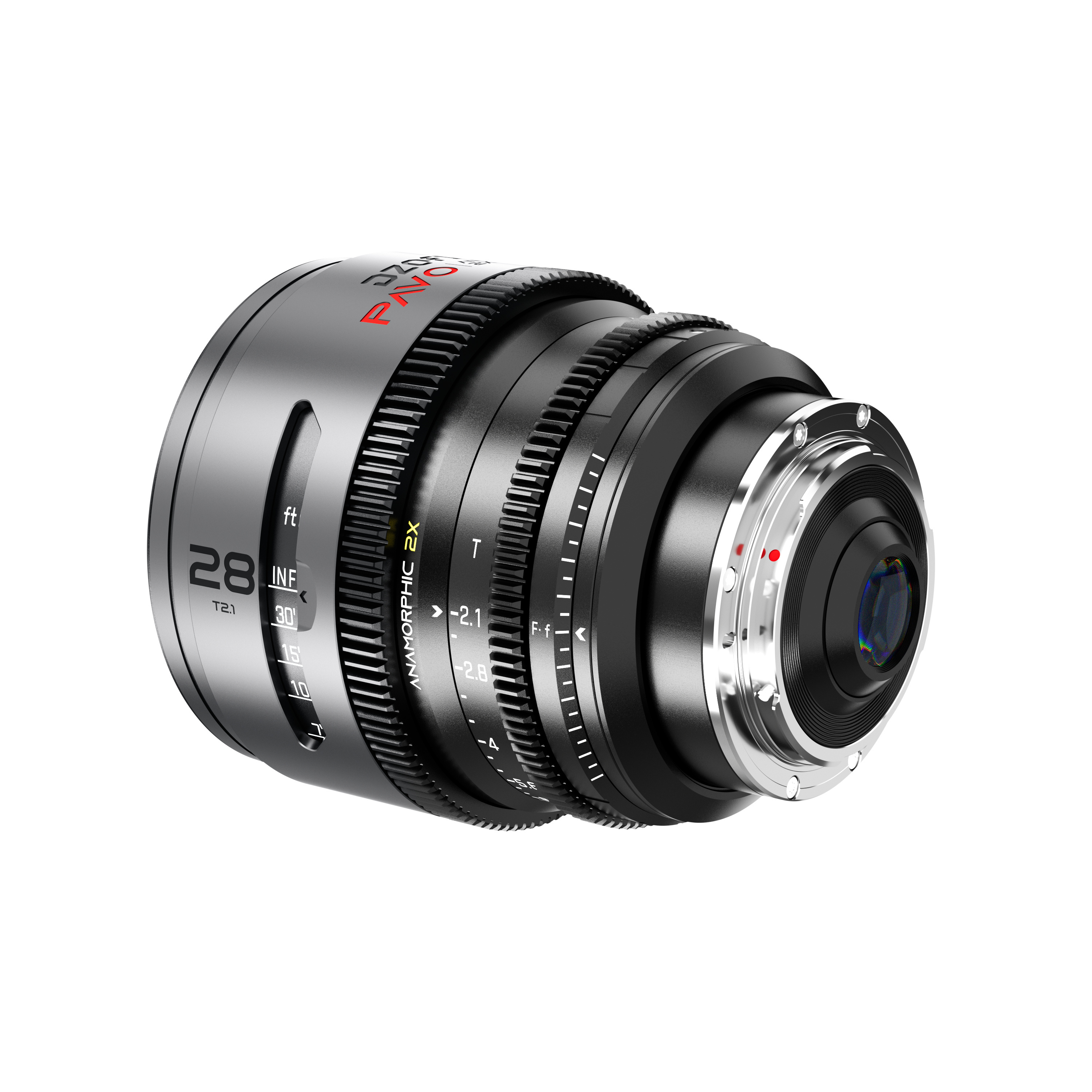 DZOFilm PAVO 28mm T2.1 2x Anamorphic Prime Lens (Neutral Coating, PL/EF Mount, Feet)